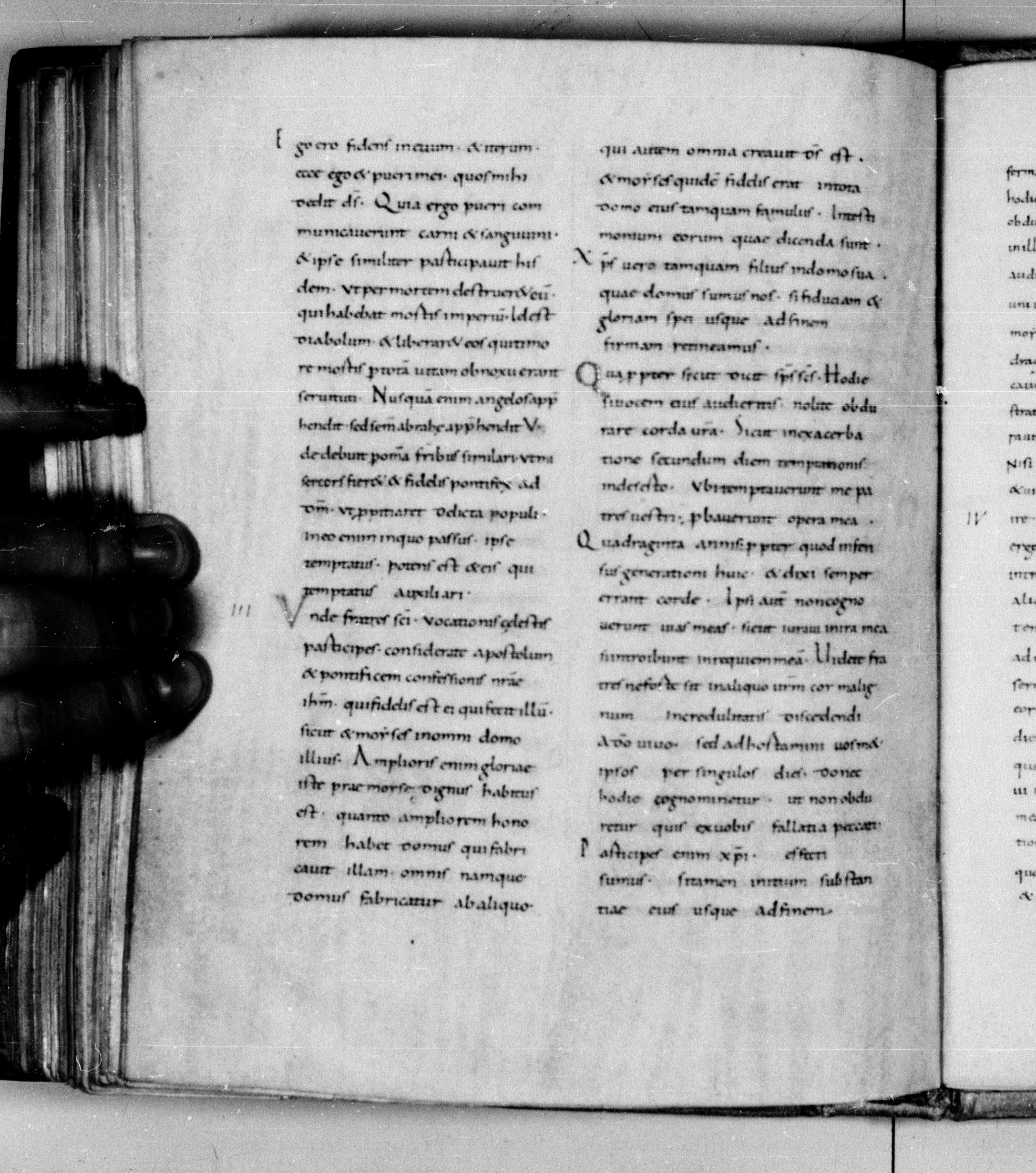 Codex Augiensis showing Hebrews 3:2 from 9th Century found in Reichenau Abbey, Lake Constance, currently housed at Trinity College, Cambridge