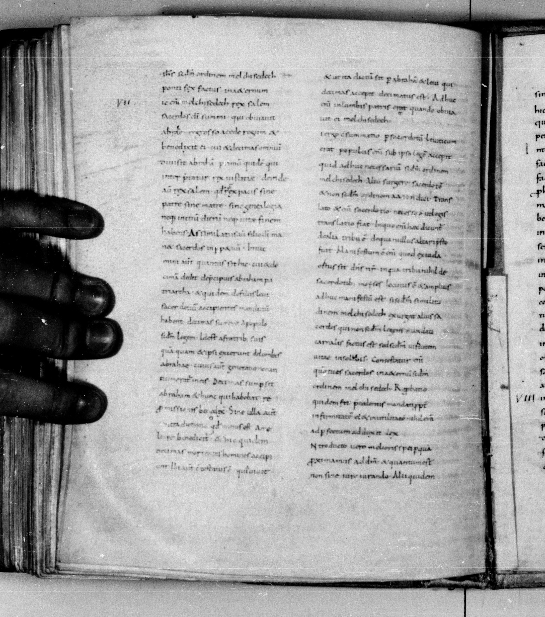 Codex Augiensis showing Hebrews 6:16 from 9th Century found in Reichenau Abbey, Lake Constance, currently housed at Trinity College, Cambridge