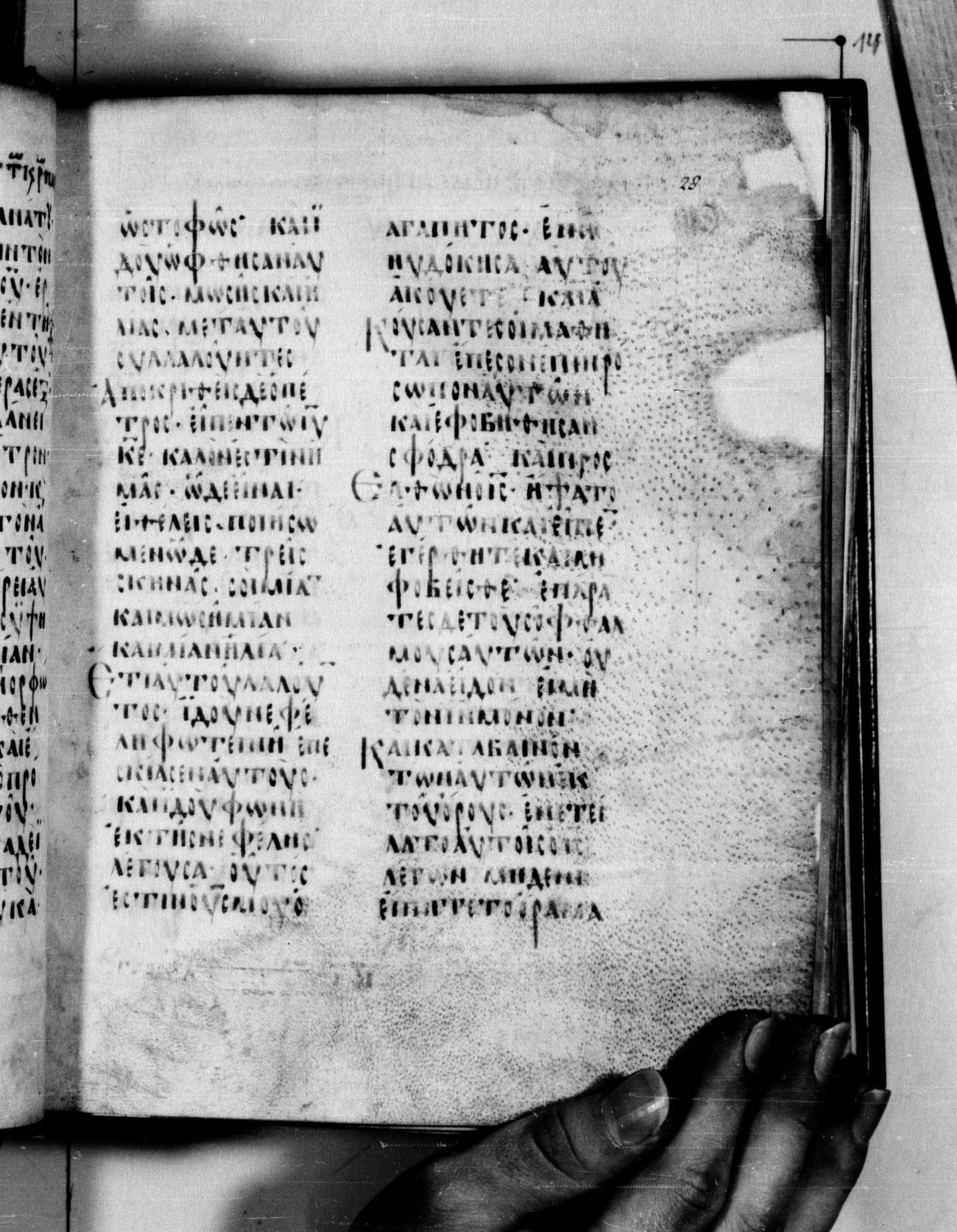 Codex Seidelianus I (Scan 2) showing Matthew 17:2 from 9th or 10th Century, currently housed at British Library, London / Trinity College, Cambridge