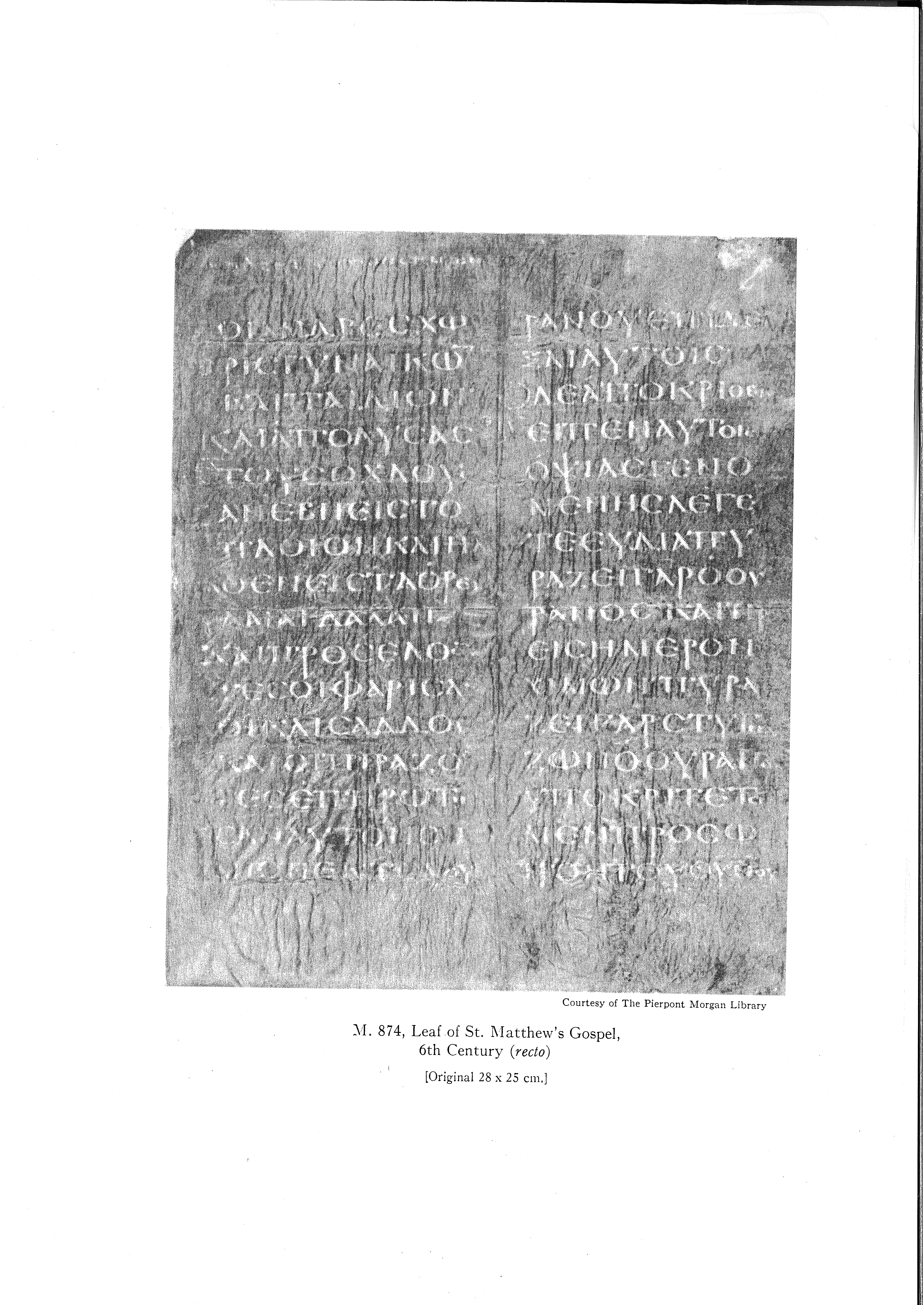 Codex Petropolitanus Purpureus (Scan 1) showing Matthew 16:3 from 6th Century found in Sarmisahly (or Sarumsahly), currently housed at National Library of Russia, Saint Petersburg (majority)