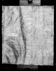 Codex Petropolitanus Purpureus (Scan 1) showing Luke 15:13 from 6th Century found in Sarmisahly (or Sarumsahly), currently housed at National Library of Russia, Saint Petersburg (majority)