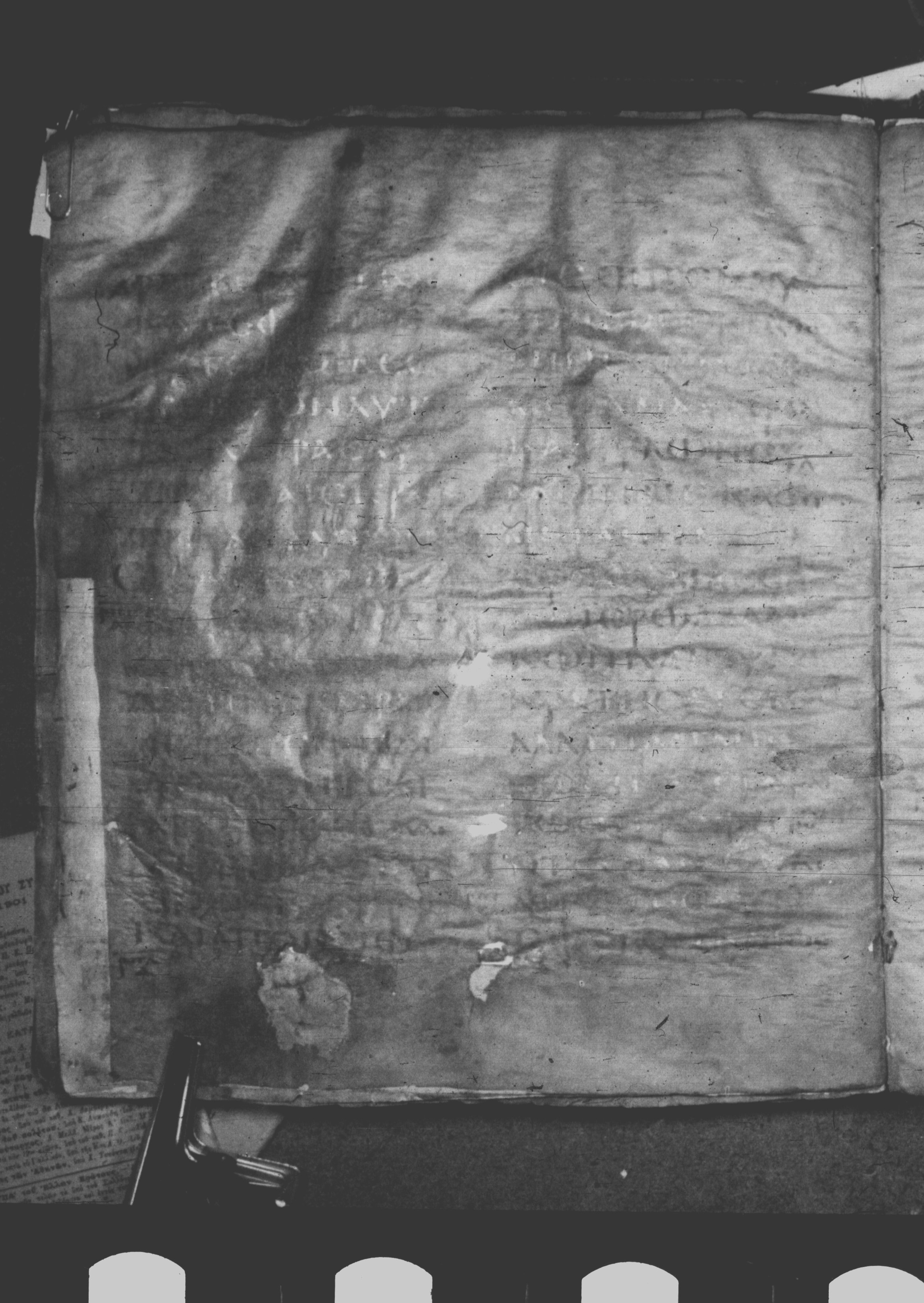Codex Petropolitanus Purpureus showing Mark 14:49 from 6th Century found in Sarmisahly (or Sarumsahly), currently housed at National Library of Russia, Saint Petersburg (majority)