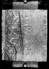 Codex Petropolitanus Purpureus (Scan 1) showing John 19:7 from 6th Century found in Sarmisahly (or Sarumsahly), currently housed at National Library of Russia, Saint Petersburg (majority)