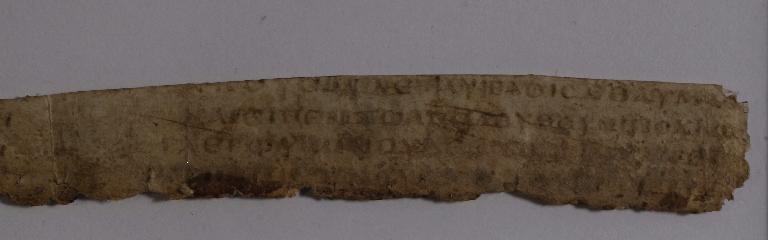 Uncial 0312 (Scan 2) showing Luke 7:9 from 3rd / 4th Century, currently housed at Corpus Christi College, Cambridge