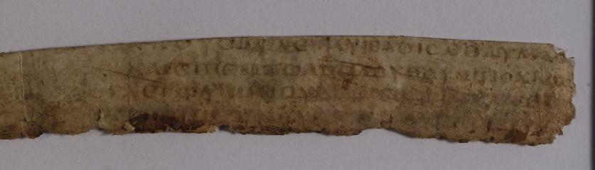 Uncial 0312 (Scan 3) showing Luke 7:9 from 3rd / 4th Century, currently housed at Corpus Christi College, Cambridge