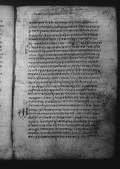Uncial 049 showing 1 Corinthians 15:21 from 9th Century, currently housed at Great Lavra Monastery, Mount Athos, Greece