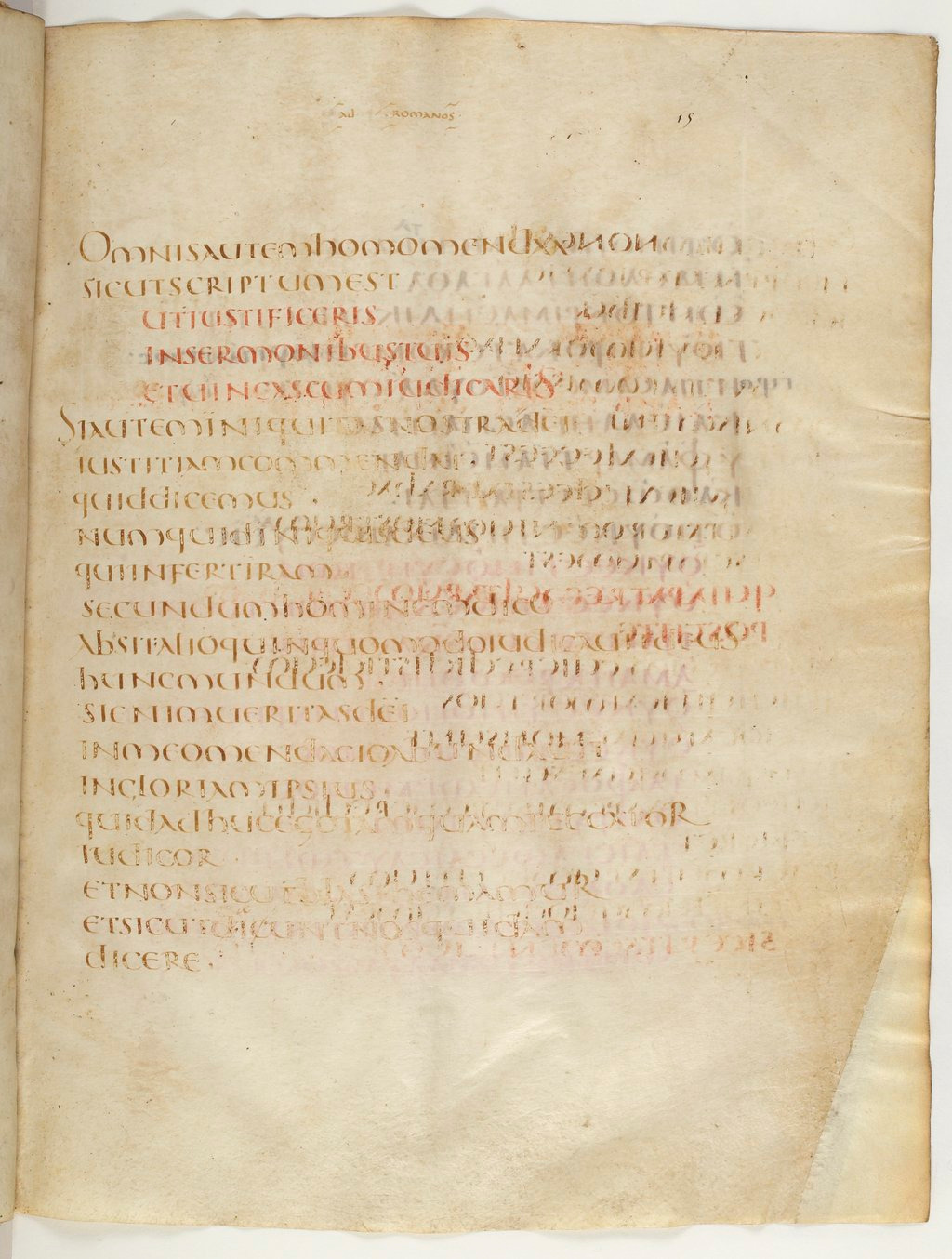 Codex Claromontanus (Scan 4) showing Romans 3:4 from 5th / 6th Century found in Clermont-Ferrand, France, currently housed at Bibliothèque nationale de France, Paris