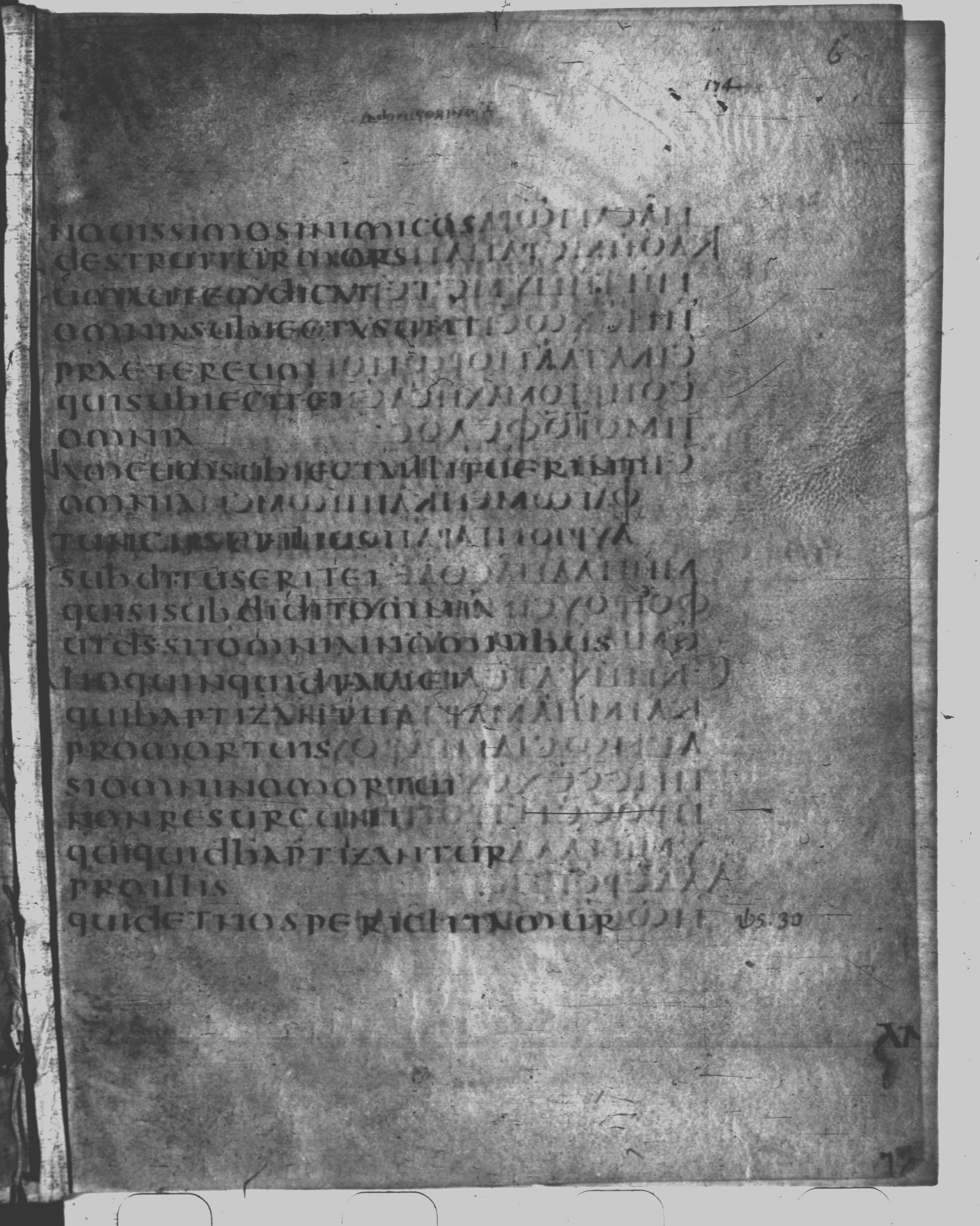 Codex Claromontanus (Scan 2) showing 1 Corinthians 15:28 from 5th / 6th Century found in Clermont-Ferrand, France, currently housed at Bibliothèque nationale de France, Paris