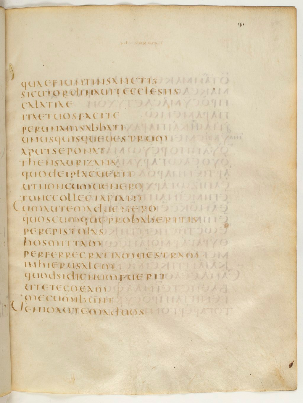 Codex Claromontanus (Scan 2) showing 1 Corinthians 16:2 from 5th / 6th Century found in Clermont-Ferrand, France, currently housed at Bibliothèque nationale de France, Paris