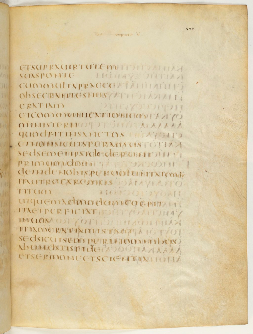Codex Claromontanus (Scan 2) showing 2 Corinthians 8:7 from 5th / 6th Century found in Clermont-Ferrand, France, currently housed at Bibliothèque nationale de France, Paris