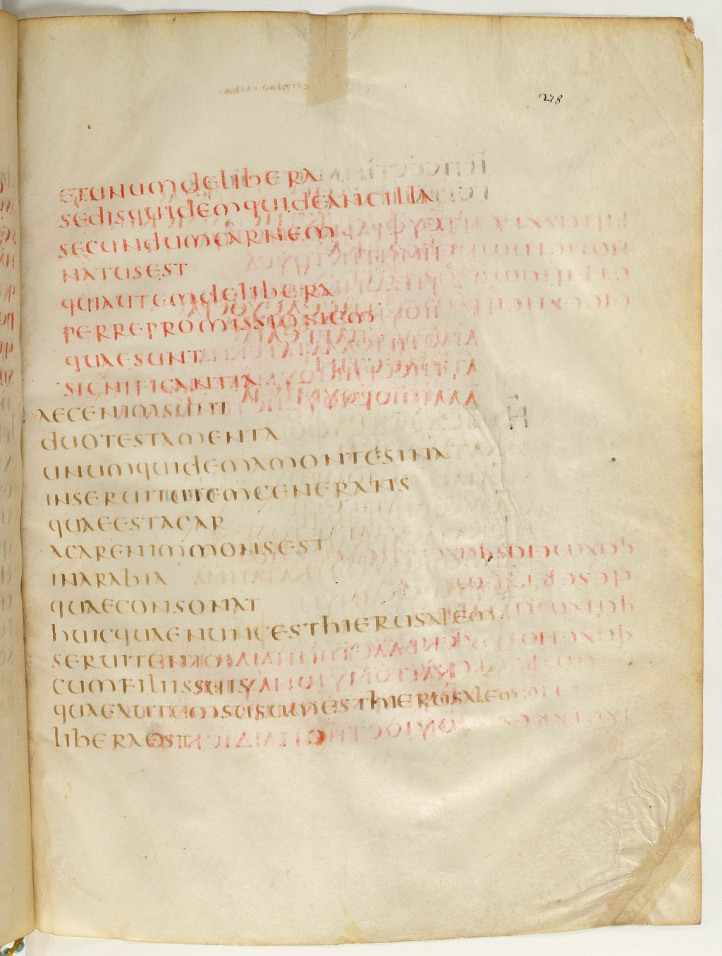 Codex Claromontanus (Scan 4) showing Galatians 4:22 from 5th / 6th Century found in Clermont-Ferrand, France, currently housed at Bibliothèque nationale de France, Paris