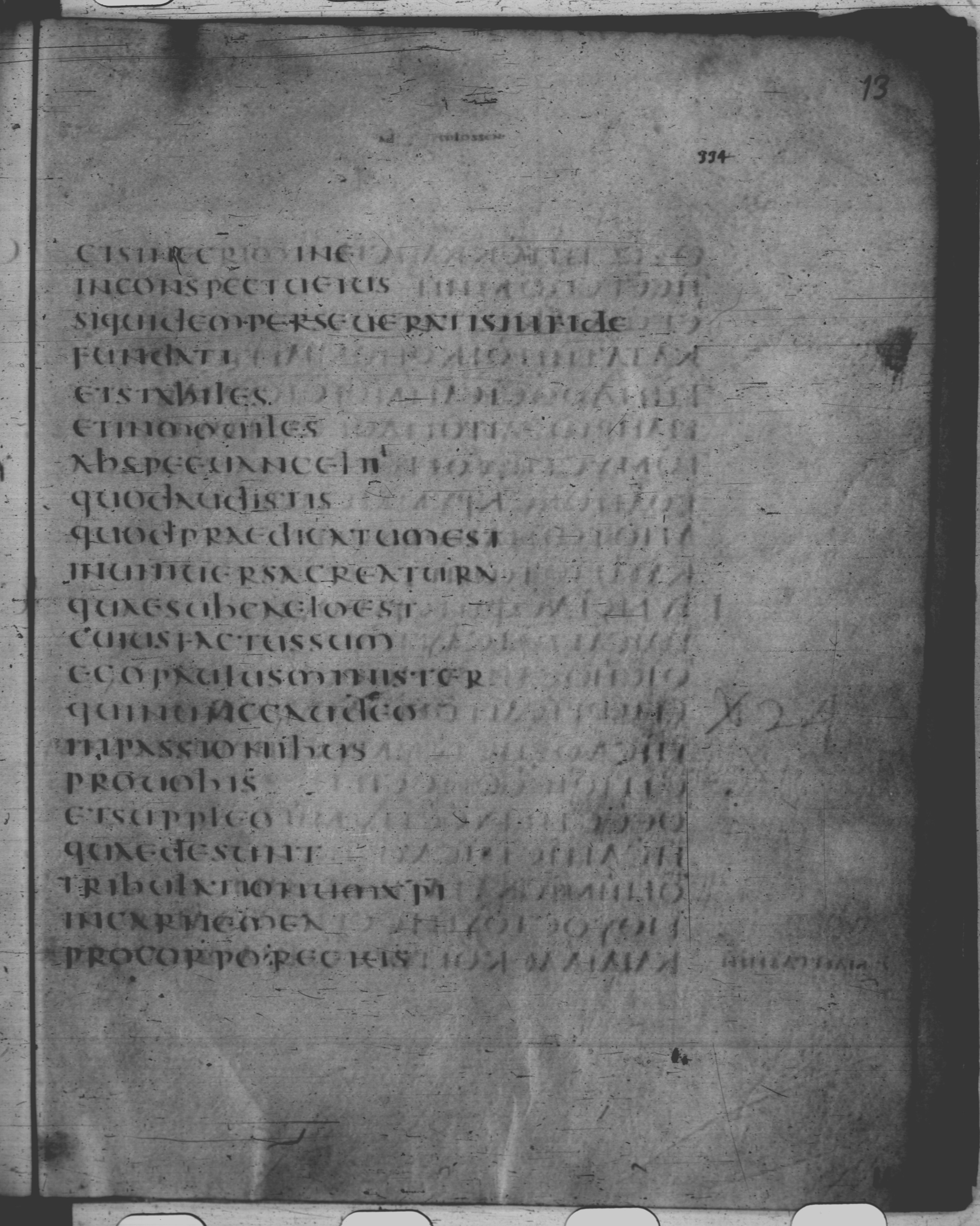 Codex Claromontanus (Scan 4) showing Colossians 1:22 from 5th / 6th Century found in Clermont-Ferrand, France, currently housed at Bibliothèque nationale de France, Paris