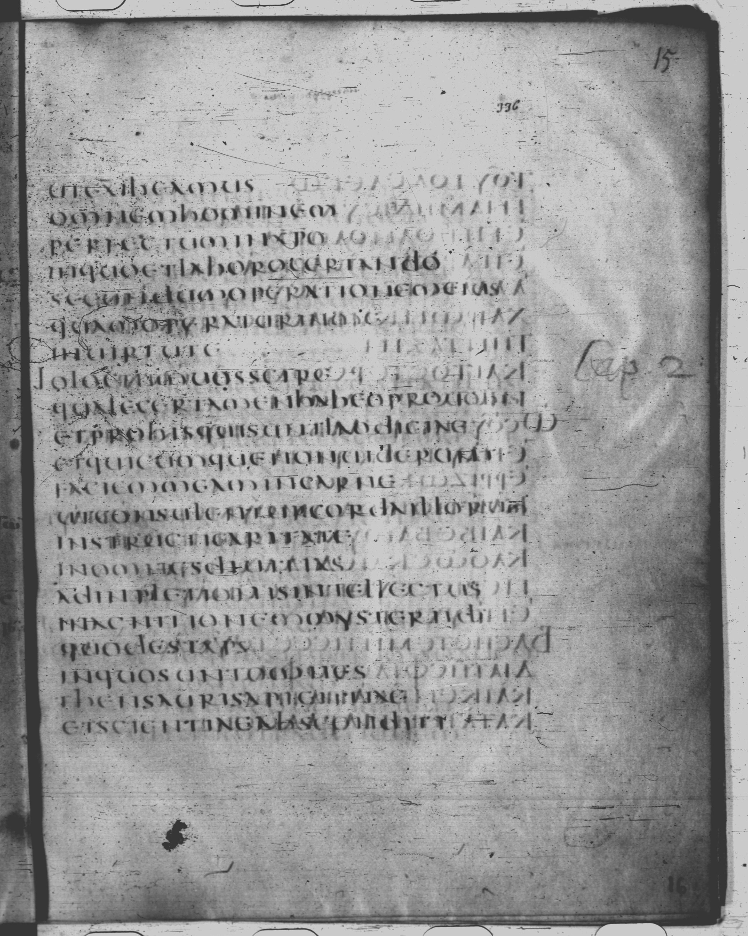 Codex Claromontanus (Scan 2) showing Colossians 2:3 from 5th / 6th Century found in Clermont-Ferrand, France, currently housed at Bibliothèque nationale de France, Paris
