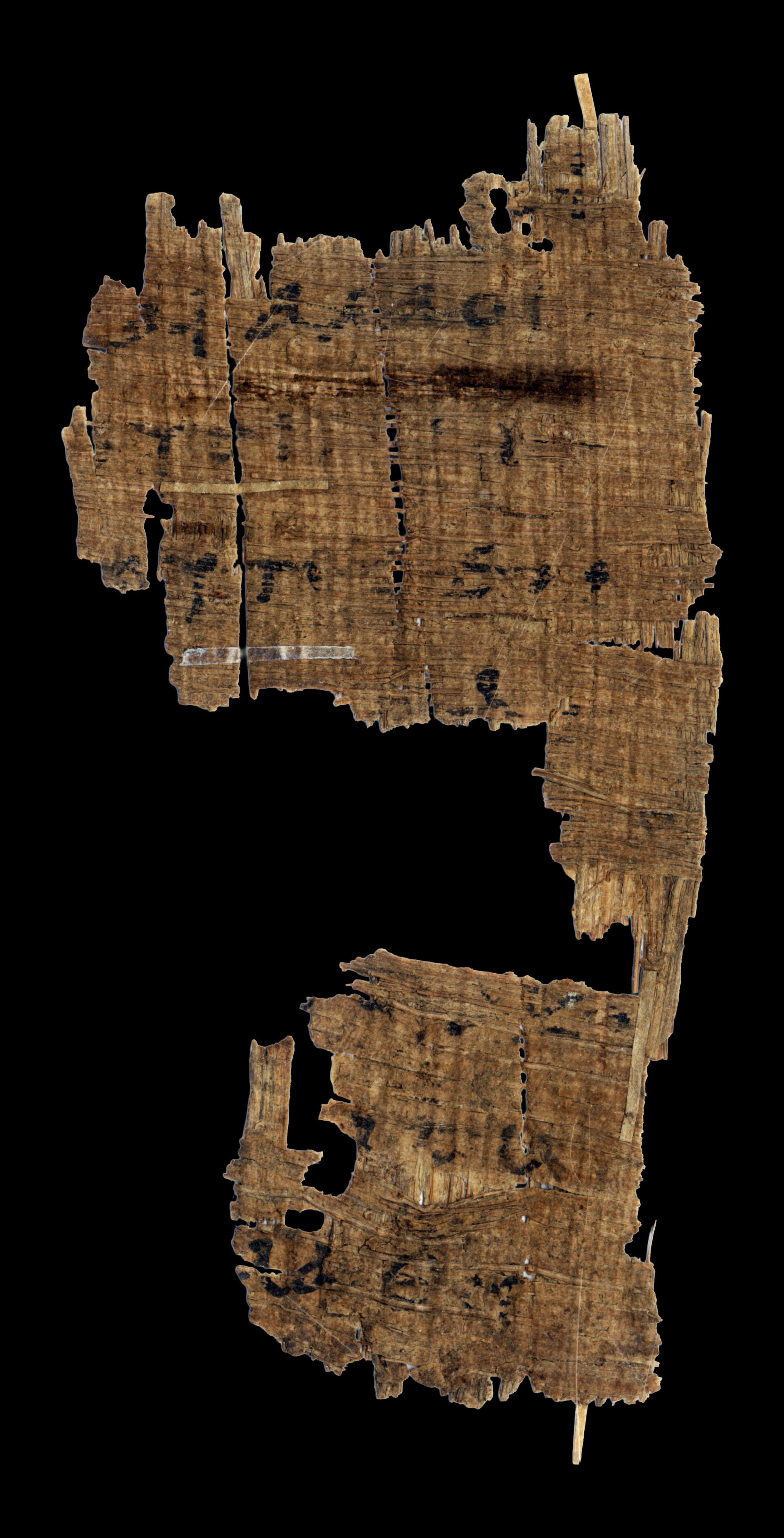 Papyrus 109 showing John 21:18 from Late 2nd / Early 3rd Century found in Oxyrhynchus, Egypt, currently housed at Sackler Library, Oxford