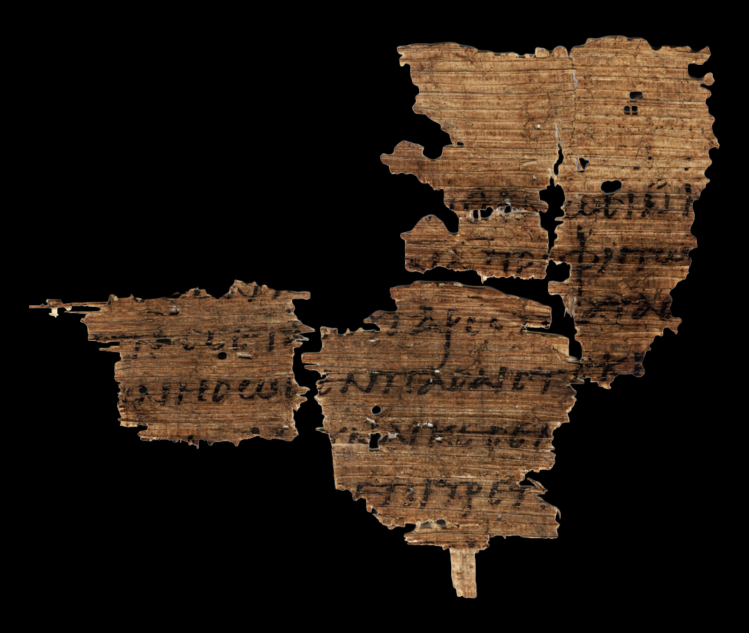 Papyrus 123 showing 1 Corinthians 14:32 from 4th Century found in Oxyrhynchus, Egypt, currently housed at Sackler Library, Oxford