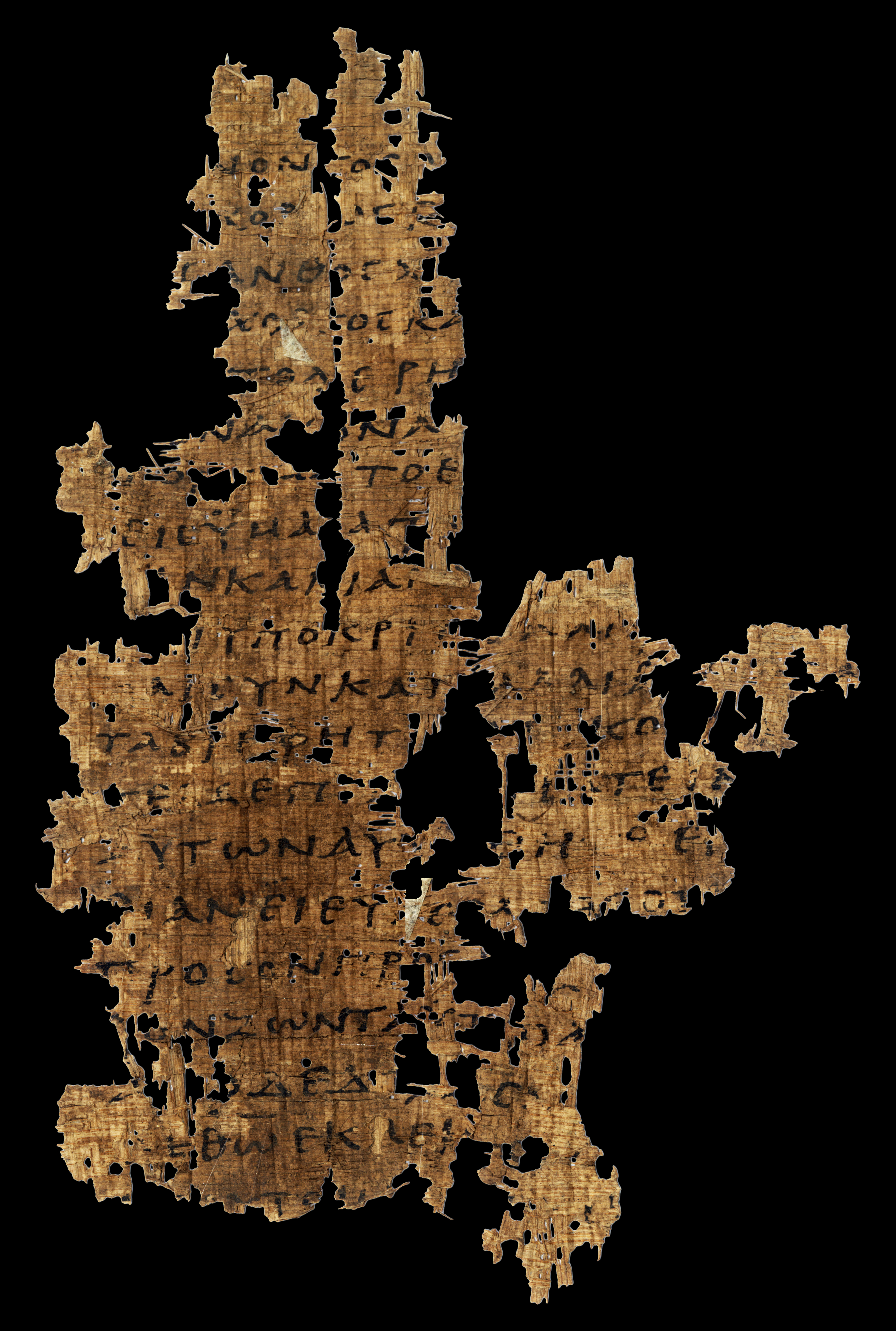 Papyrus 125 showing 1 Peter 2:3 from Late 3rd / Early 4th Century found in Oxyrhynchus, Egypt, currently housed at Sackler Library, Oxford