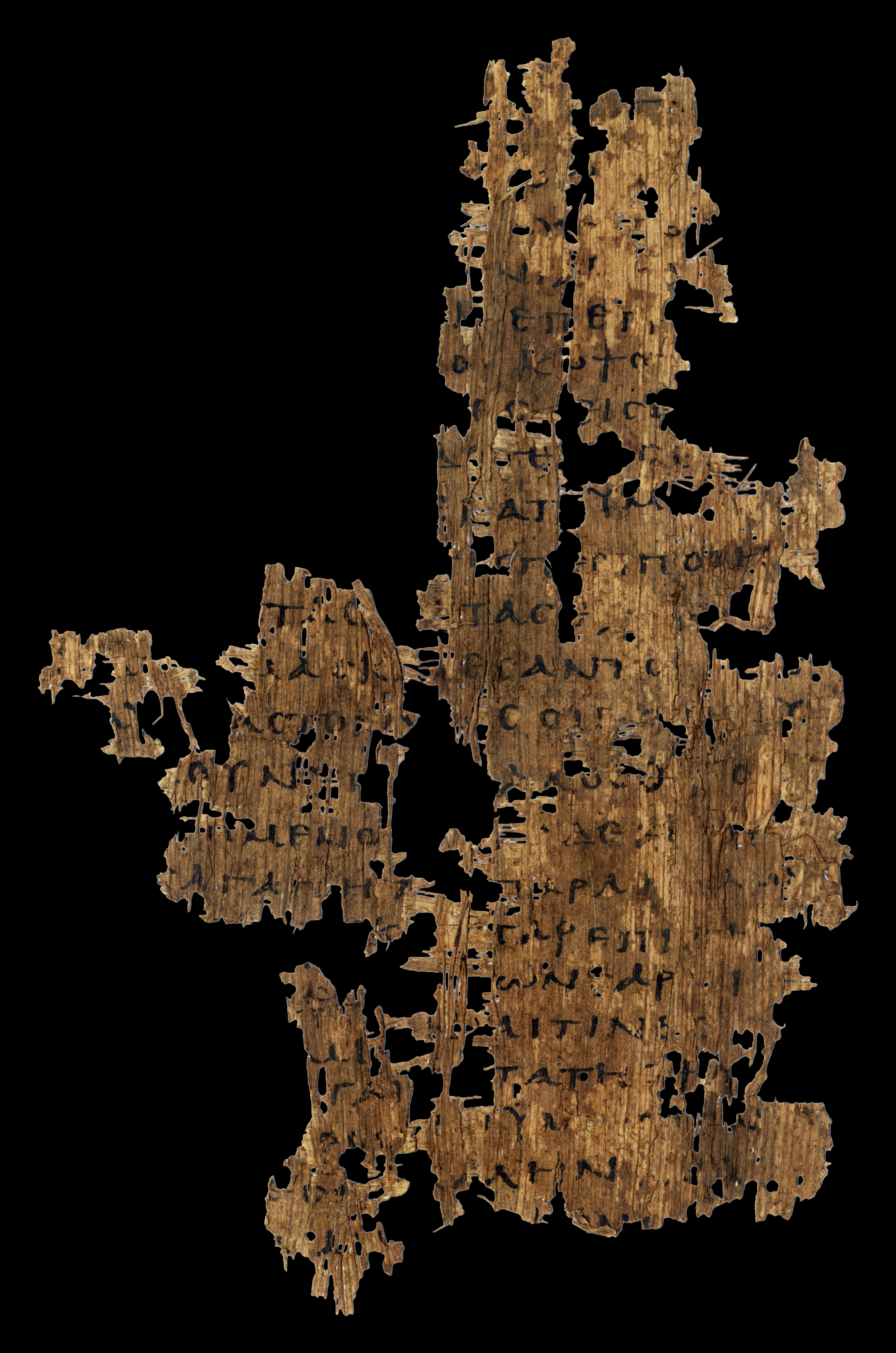 Papyrus 125 showing 1 Peter 2:9 from Late 3rd / Early 4th Century found in Oxyrhynchus, Egypt, currently housed at Sackler Library, Oxford
