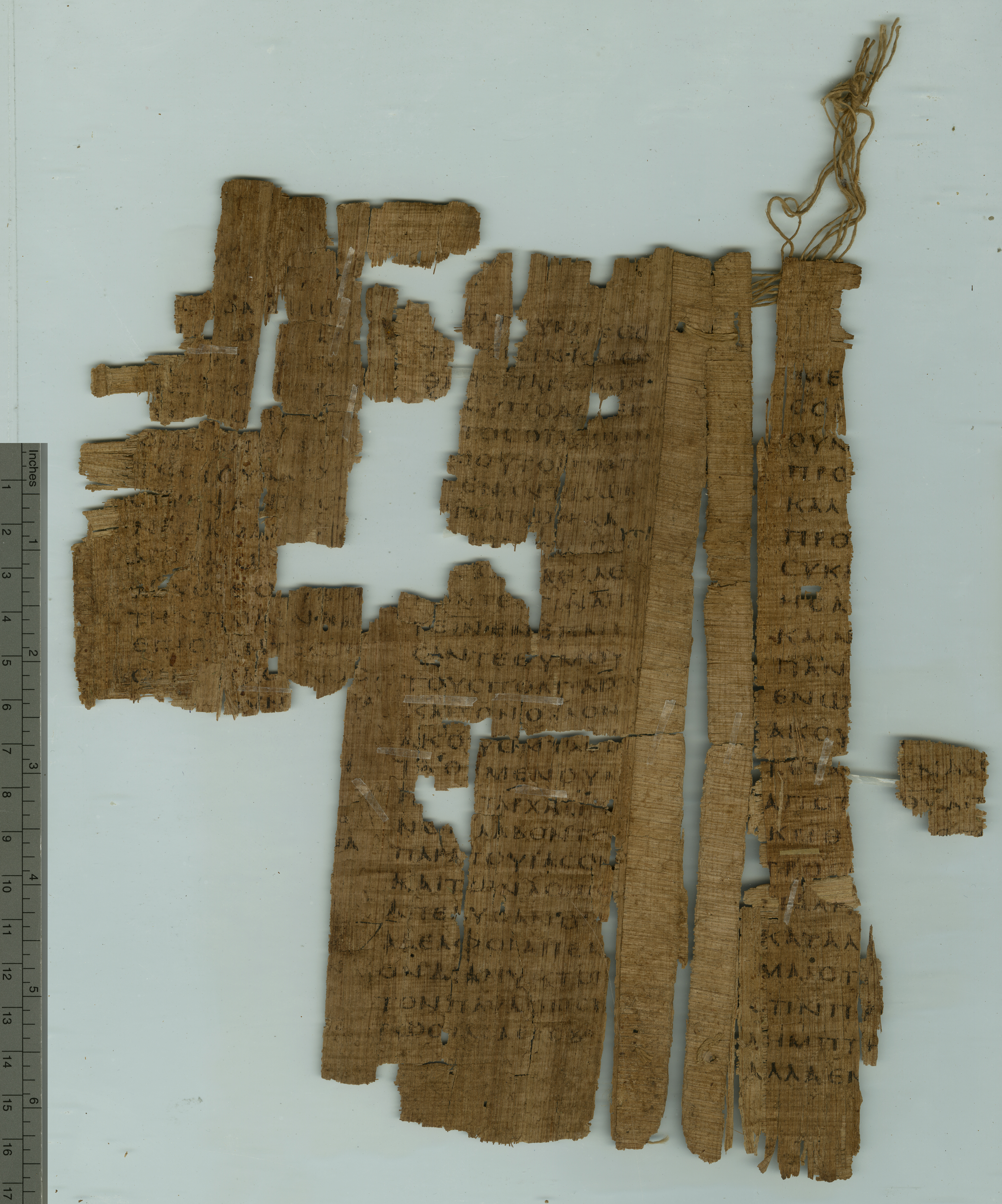 Papyrus 127 showing Acts 10:32 from 5th Century found in Oxyrhynchus, Egypt, currently housed at Sackler Library, Oxford