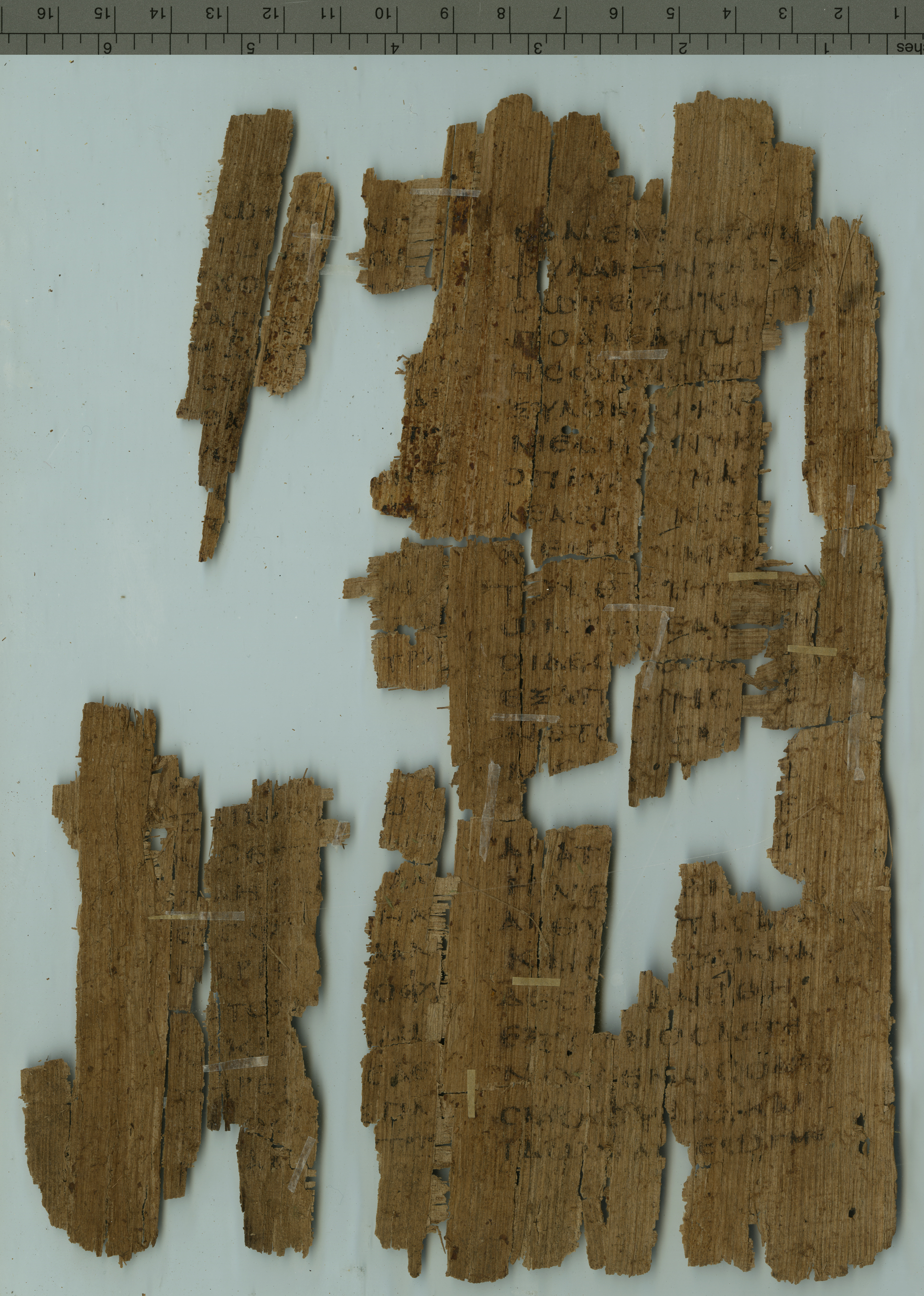 Papyrus 127 showing Acts 15:39 from 5th Century found in Oxyrhynchus, Egypt, currently housed at Sackler Library, Oxford