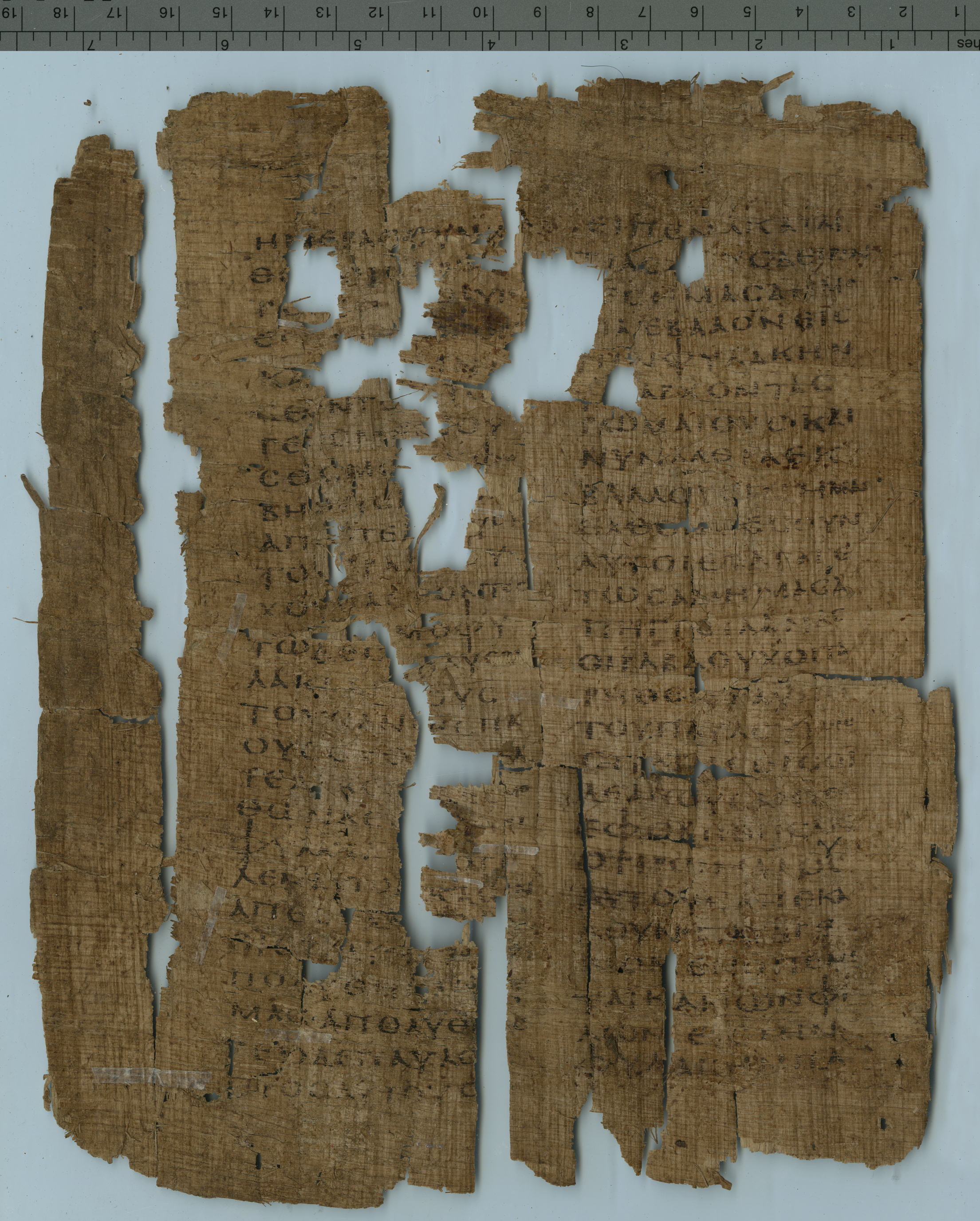 Papyrus 127 showing Acts 16:13 from 5th Century found in Oxyrhynchus, Egypt, currently housed at Sackler Library, Oxford