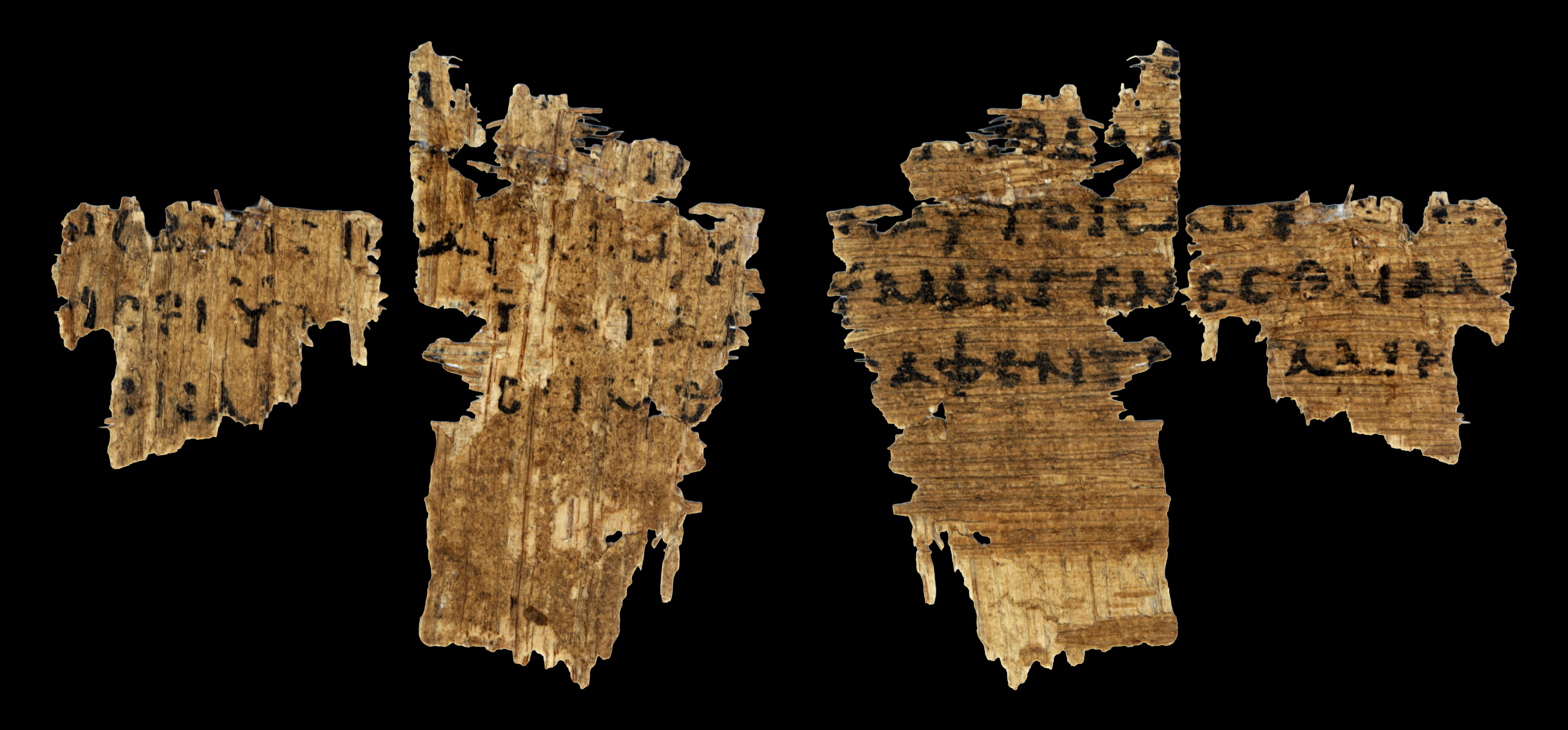 P. Oxy. 5345 showing Mark 1:8 from Late 2nd / Early 3rd Century found in Oxyrhynchus, Egypt, currently housed at Bodleian Art, Archaeology and Ancient World Library, Oxford