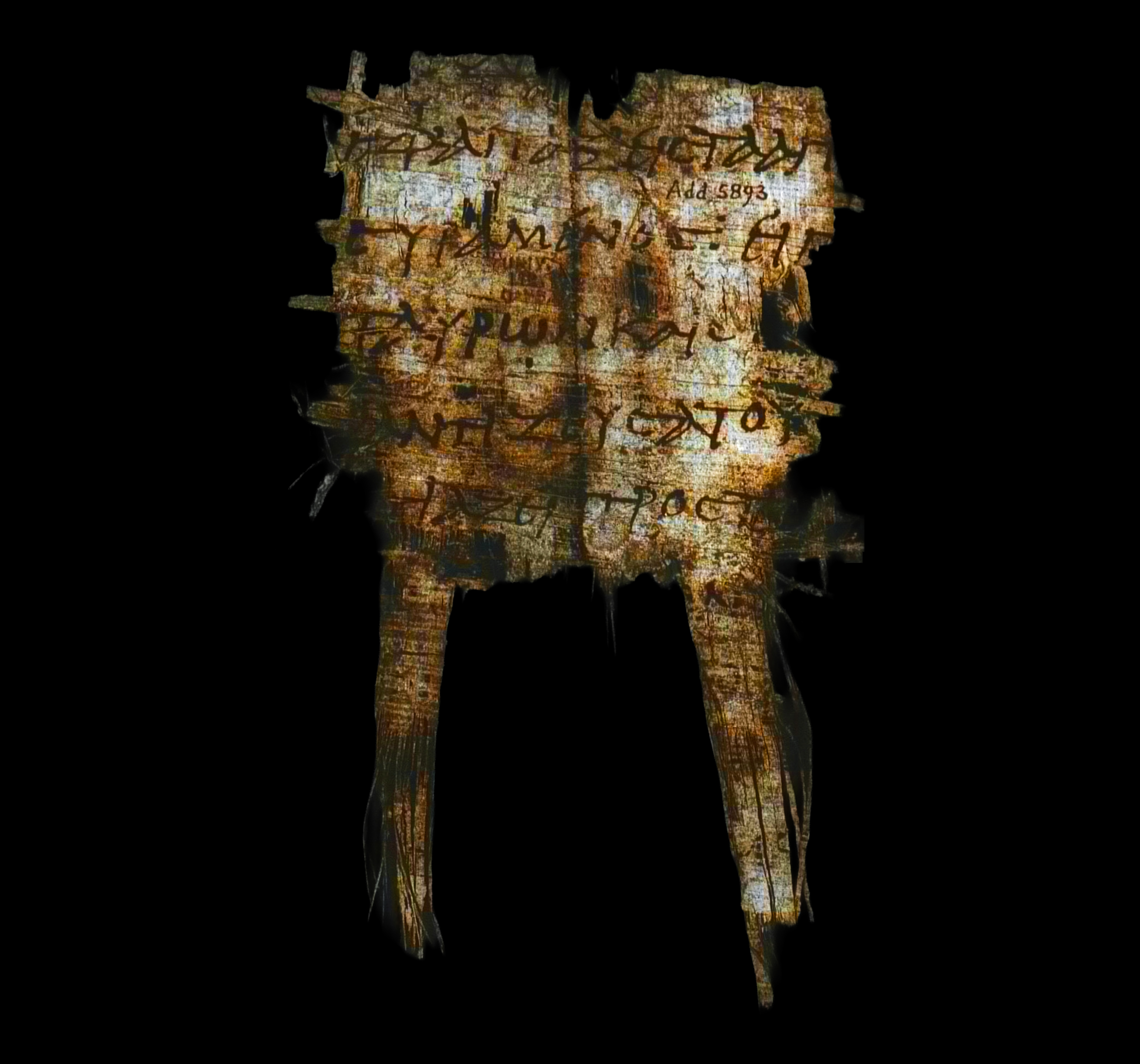 Papyrus 17 showing Hebrews 9:13 from Late 3rd / 4th Century found in Oxyrhynchus, Egypt, currently housed at Cambridge University Library, Cambridge
