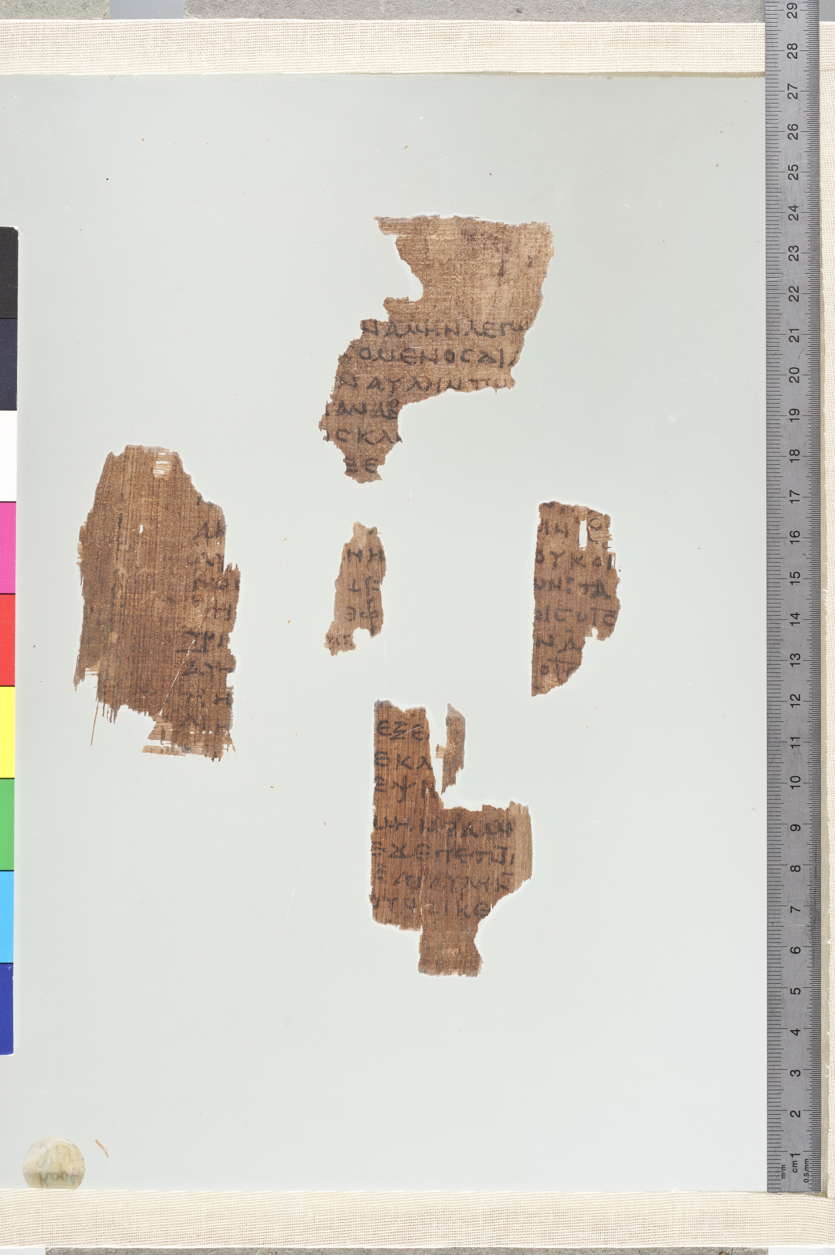 Papyrus 6 showing John 10:7 from 4th Century found in Egypt, currently housed at Bibliothèque nationale et universitaire, Strasbourg
