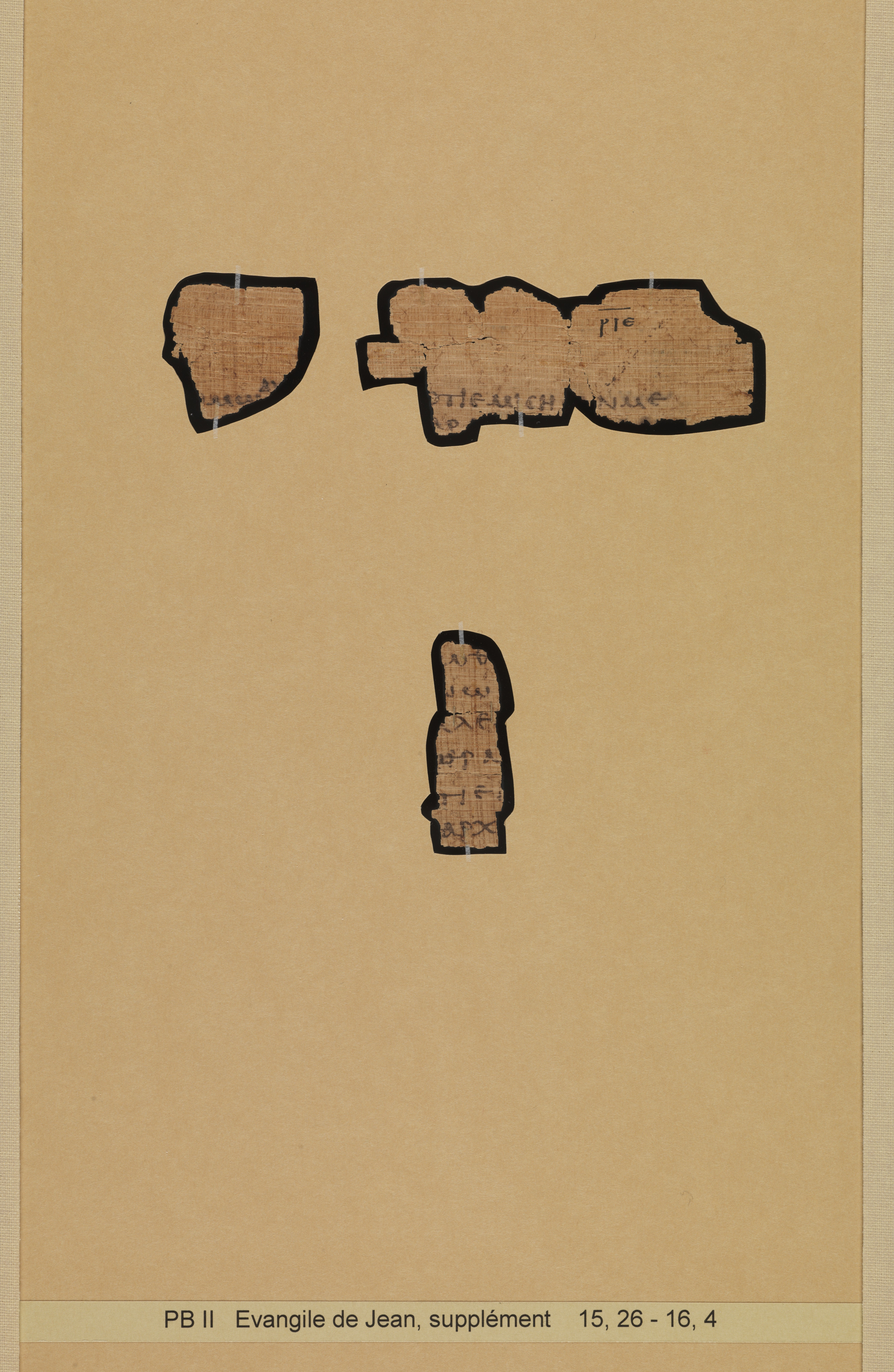 Papyrus 66 showing John 16:3 from Mid 2nd to 3rd Century found in Jabal Abu Mana, Egypt, currently housed at Bodmer Library, Cologny-Geneva, Switzerland