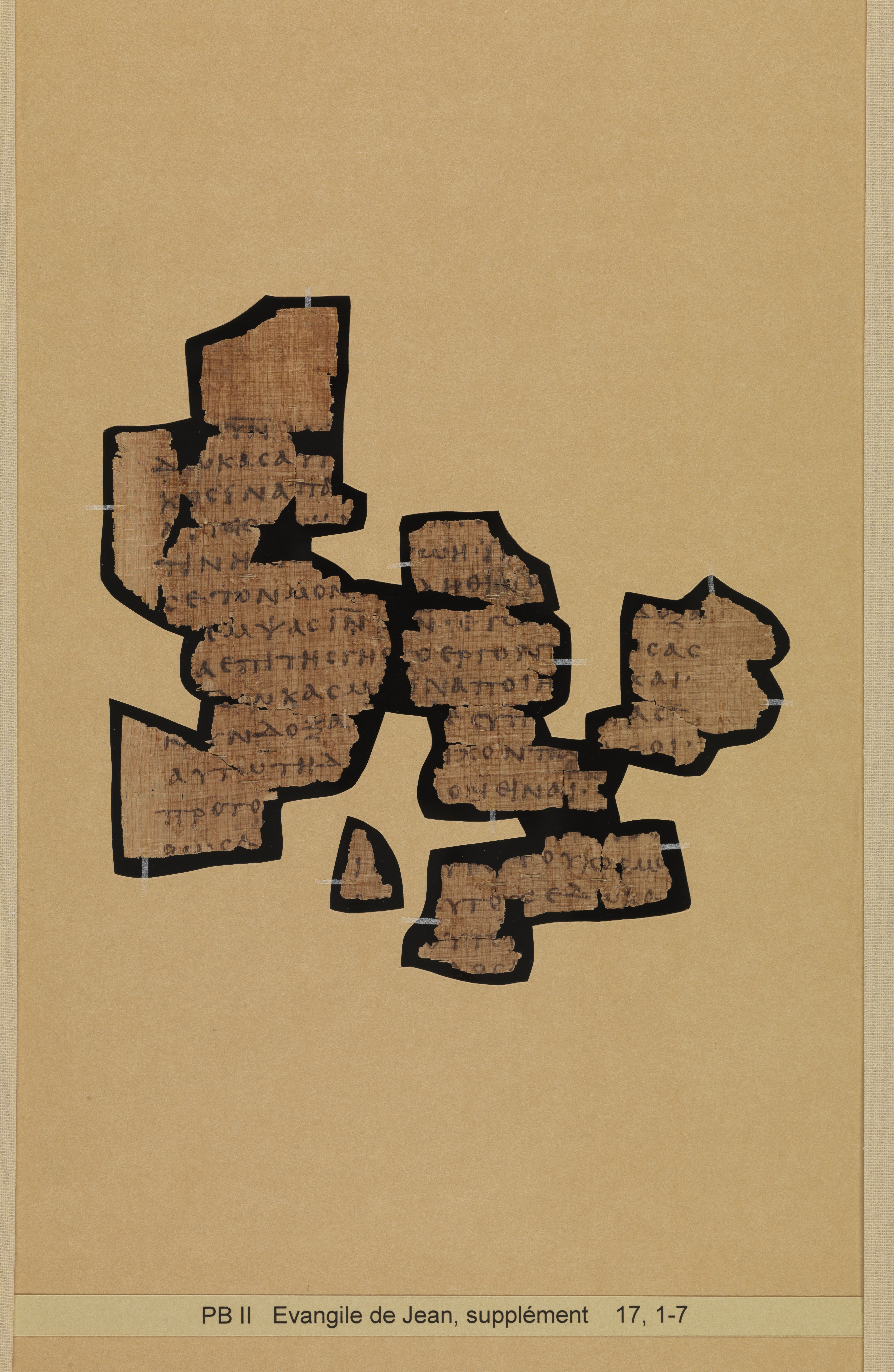 Papyrus 66 showing John 17:2 from Mid 2nd to 3rd Century found in Jabal Abu Mana, Egypt, currently housed at Bodmer Library, Cologny-Geneva, Switzerland