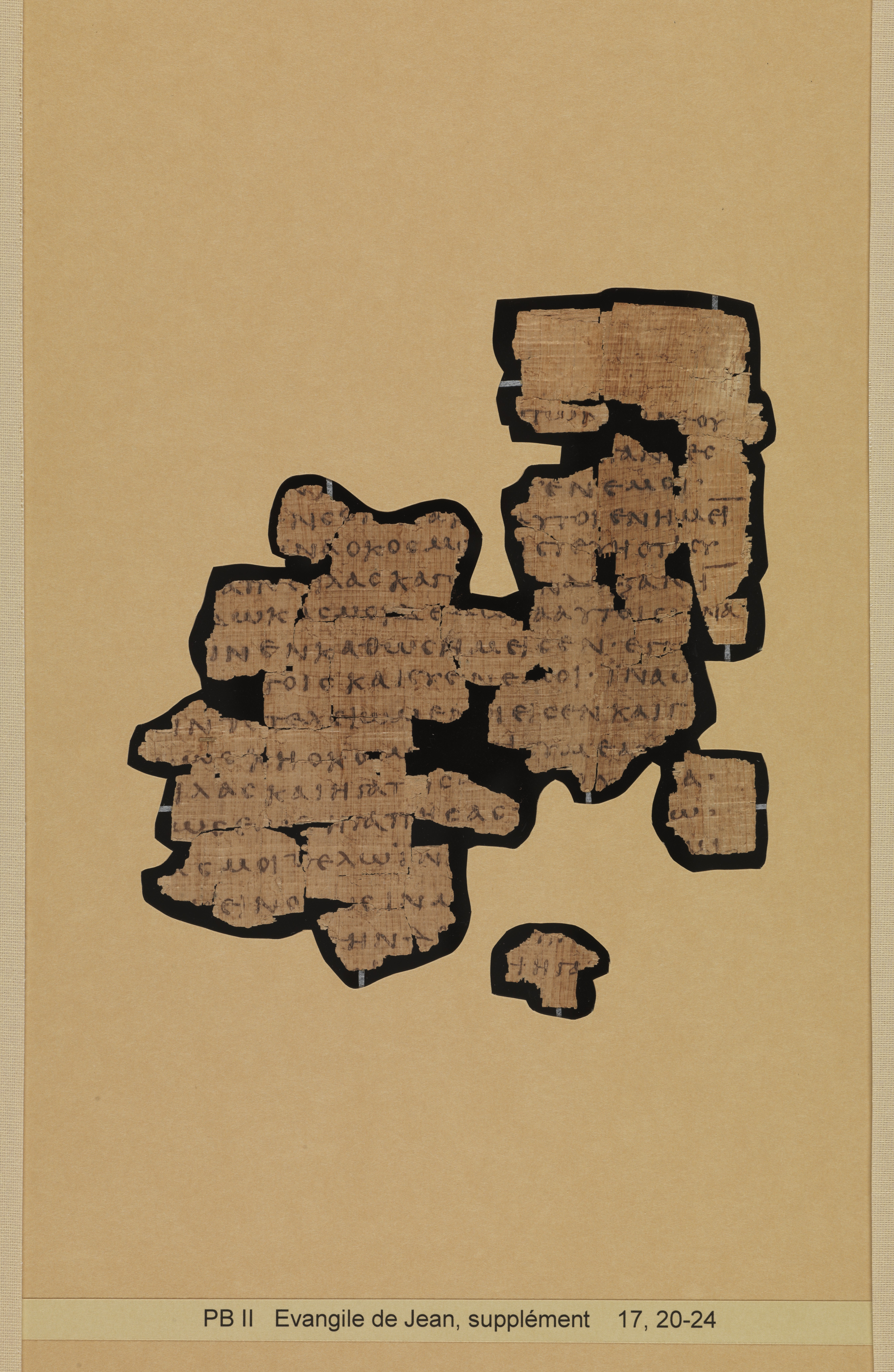 Papyrus 66 showing John 17:21 from Mid 2nd to 3rd Century found in Jabal Abu Mana, Egypt, currently housed at Bodmer Library, Cologny-Geneva, Switzerland