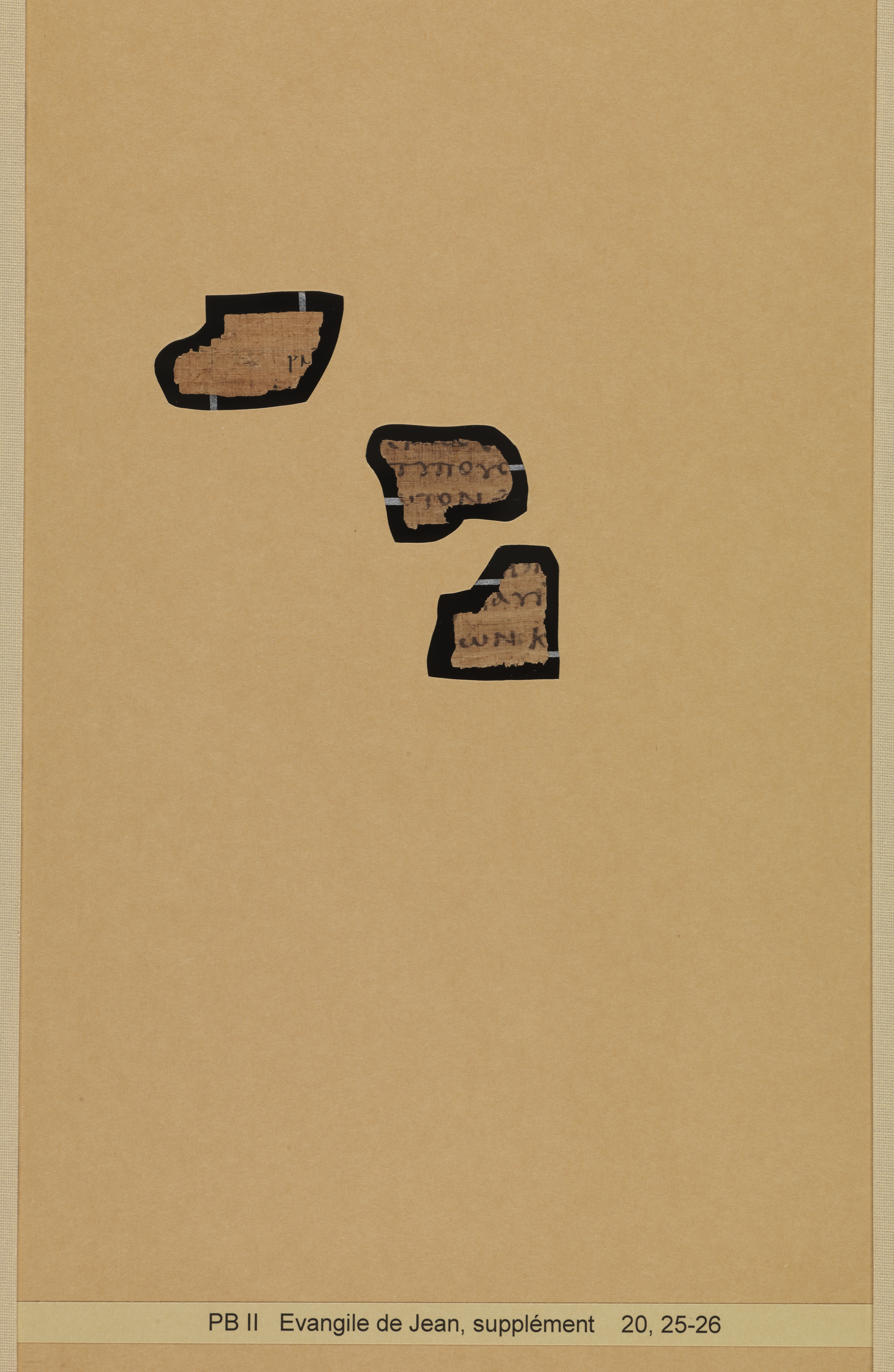 Papyrus 66 showing John 20:26 from Mid 2nd to 3rd Century found in Jabal Abu Mana, Egypt, currently housed at Bodmer Library, Cologny-Geneva, Switzerland