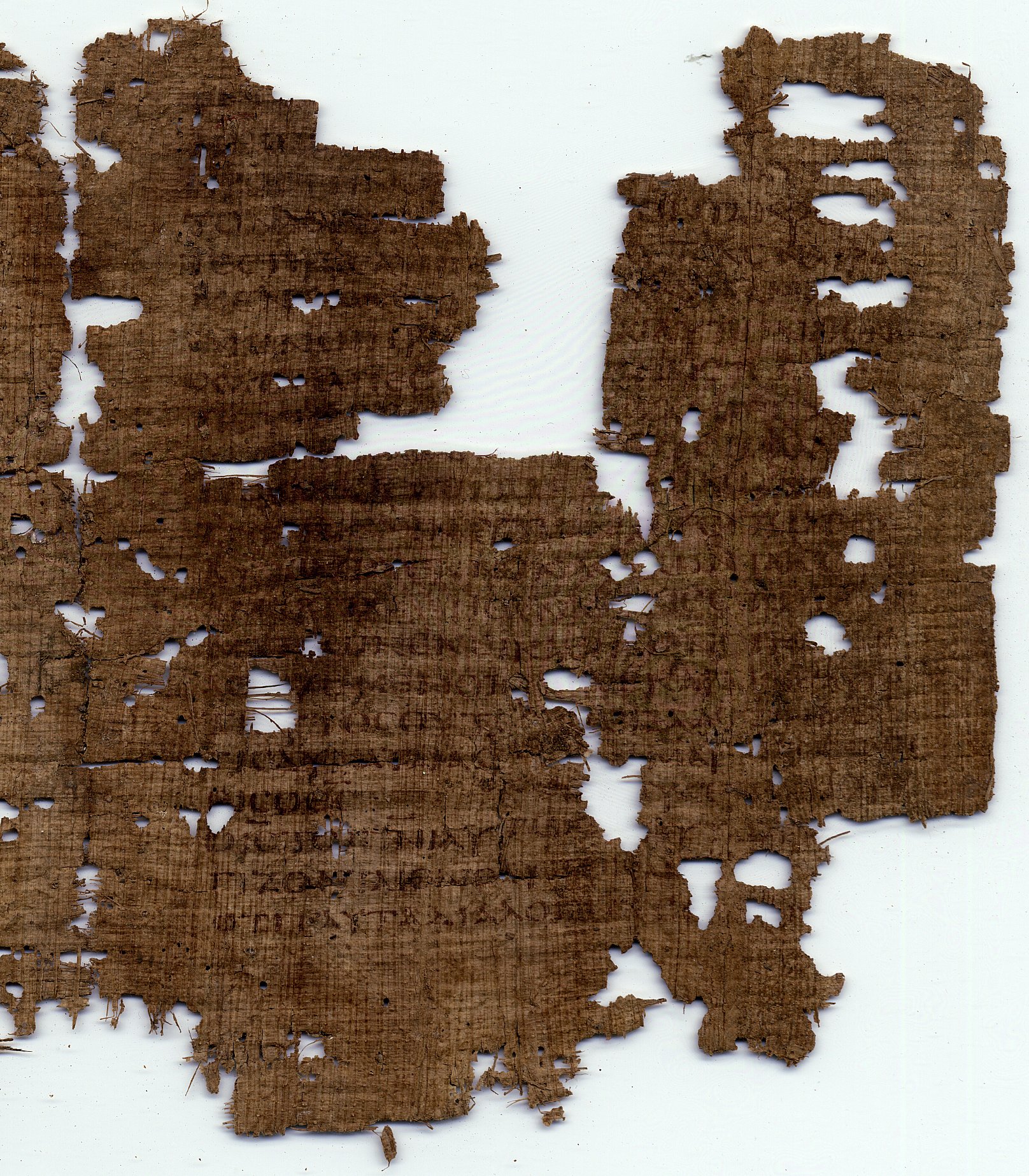Papyrus 88 showing Mark 2:4 from Late 2nd - 4th Century, currently housed at Università Cattolica del Sacro Cuore, Milan