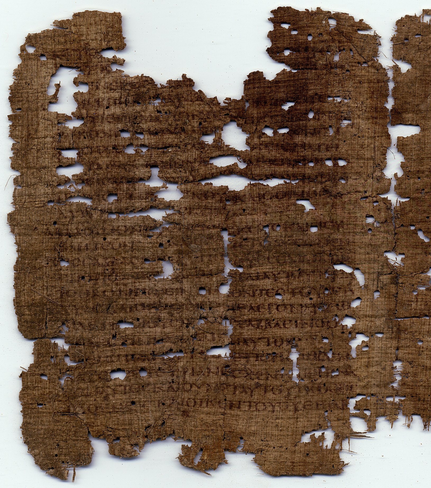 Papyrus 88 showing Mark 2:22 from Late 2nd - 4th Century, currently housed at Università Cattolica del Sacro Cuore, Milan