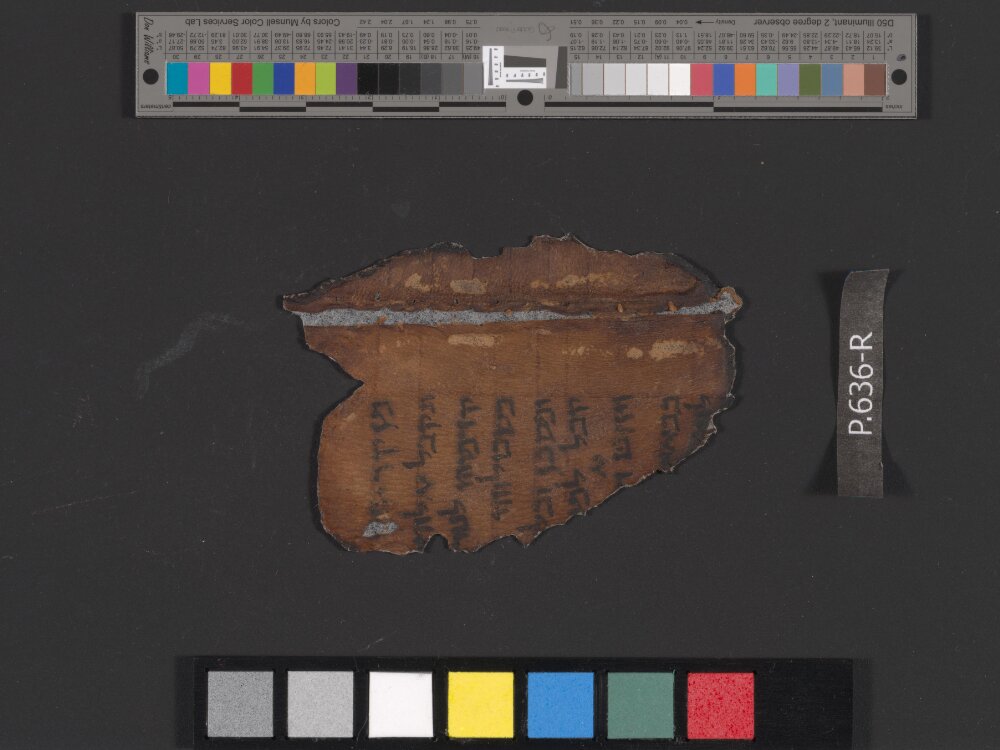 11Q Targum Job (Scan 3) showing Job 26:13 from Mid-2nd Century BC - Late 2nd Century BC found in Qumran, Cave 11, currently housed at Rockefeller Museum, Jerusalem