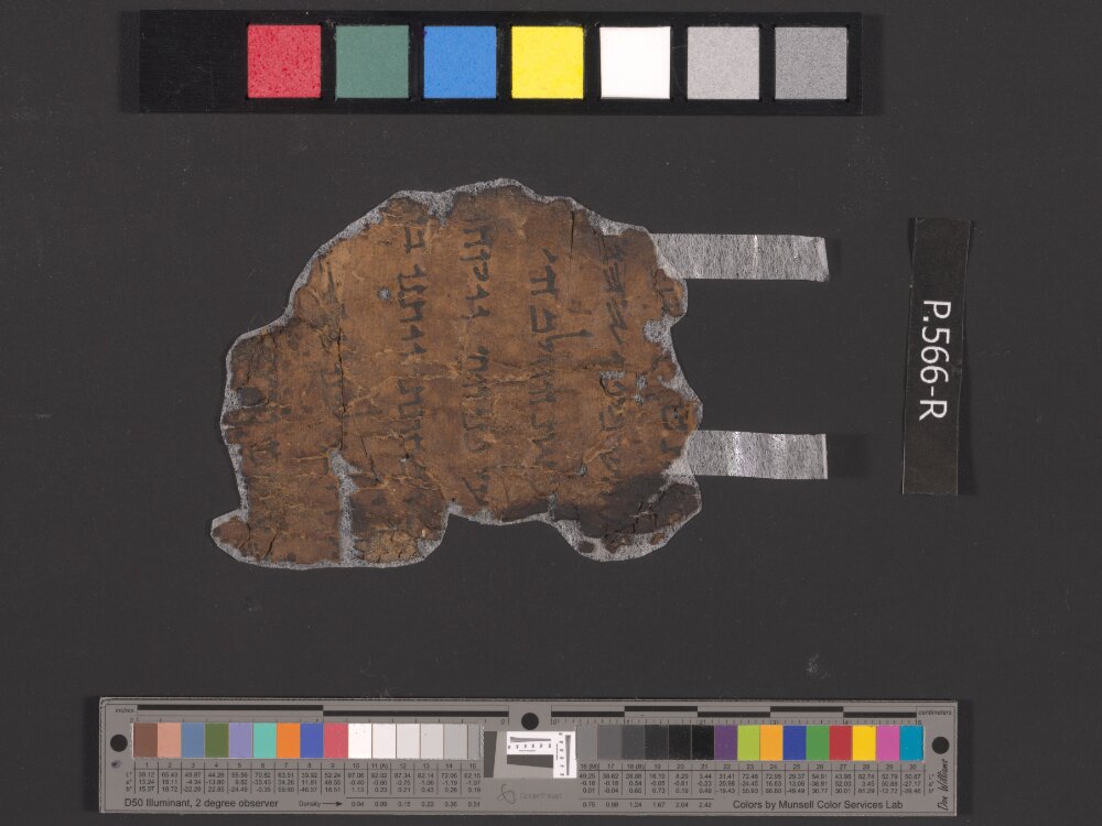 11QLeviticus(b) showing Leviticus 10:2 from Mid-1st Century AD found in Qumran, Cave 11, currently housed at Shrine of the Book, Israel Museum, Jerusalem