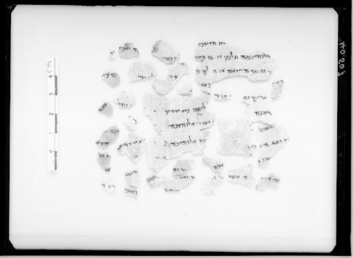 1Q Deuteronomy a showing Deuteronomy 16:7 from Late Hasmonean – Early Herodian (c. 75–25 BC) found in Qumran, Cave 1, currently housed at Bibliothèque nationale de France, Paris
