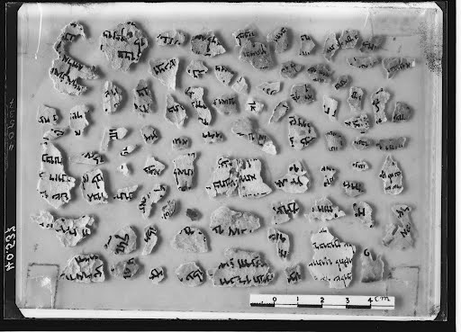 1Q Deuteronomy a showing Deuteronomy 13:14 from Late Hasmonean – Early Herodian (c. 75–25 BC) found in Qumran, Cave 1, currently housed at Bibliothèque nationale de France, Paris
