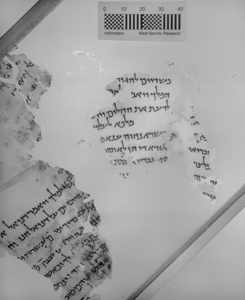 1QDan a (Scan 2) showing Daniel 2:3 from First half of the 1st Century AD found in Qumran, Cave 1, currently housed at Private Collection
