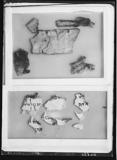 1QIsa b (1QIsaiah b) showing Isaiah 16:1 from Late Hasmonean or Early Herodian Period (c. 100–50 BC) found in Qumran, Cave 1, currently housed at Shrine of the Book, Israel Museum, Jerusalem; Rockefeller Museum, Jerusalem