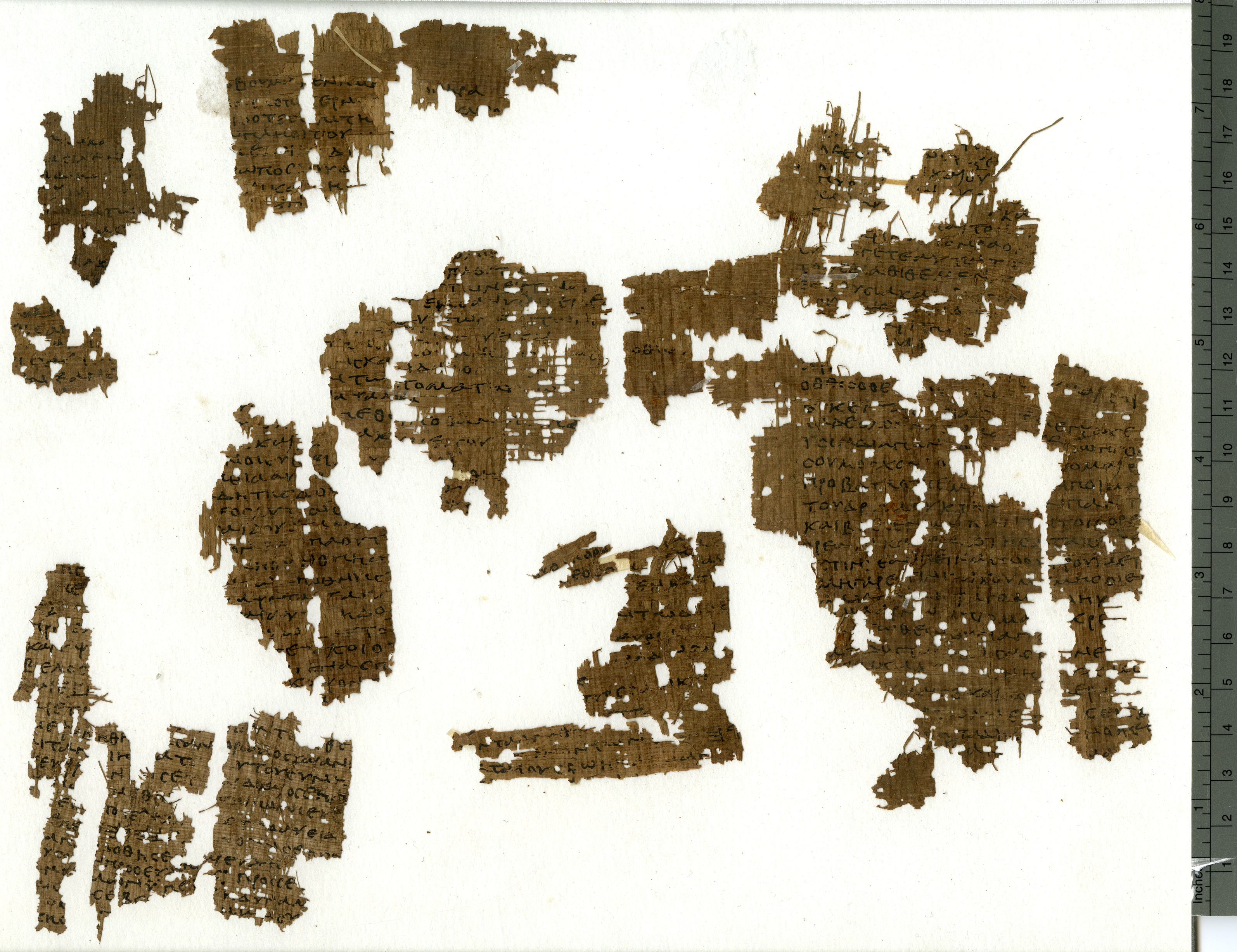 Papyrus Oxyrhynchus 5101 (Scan 3) showing Psalms 48:21 from Mid-1st Century AD - Mid-2nd Century AD found in Oxyrhynchus, Egypt, currently housed at Bodleian Art, Archaeology and Ancient World Library, Oxford