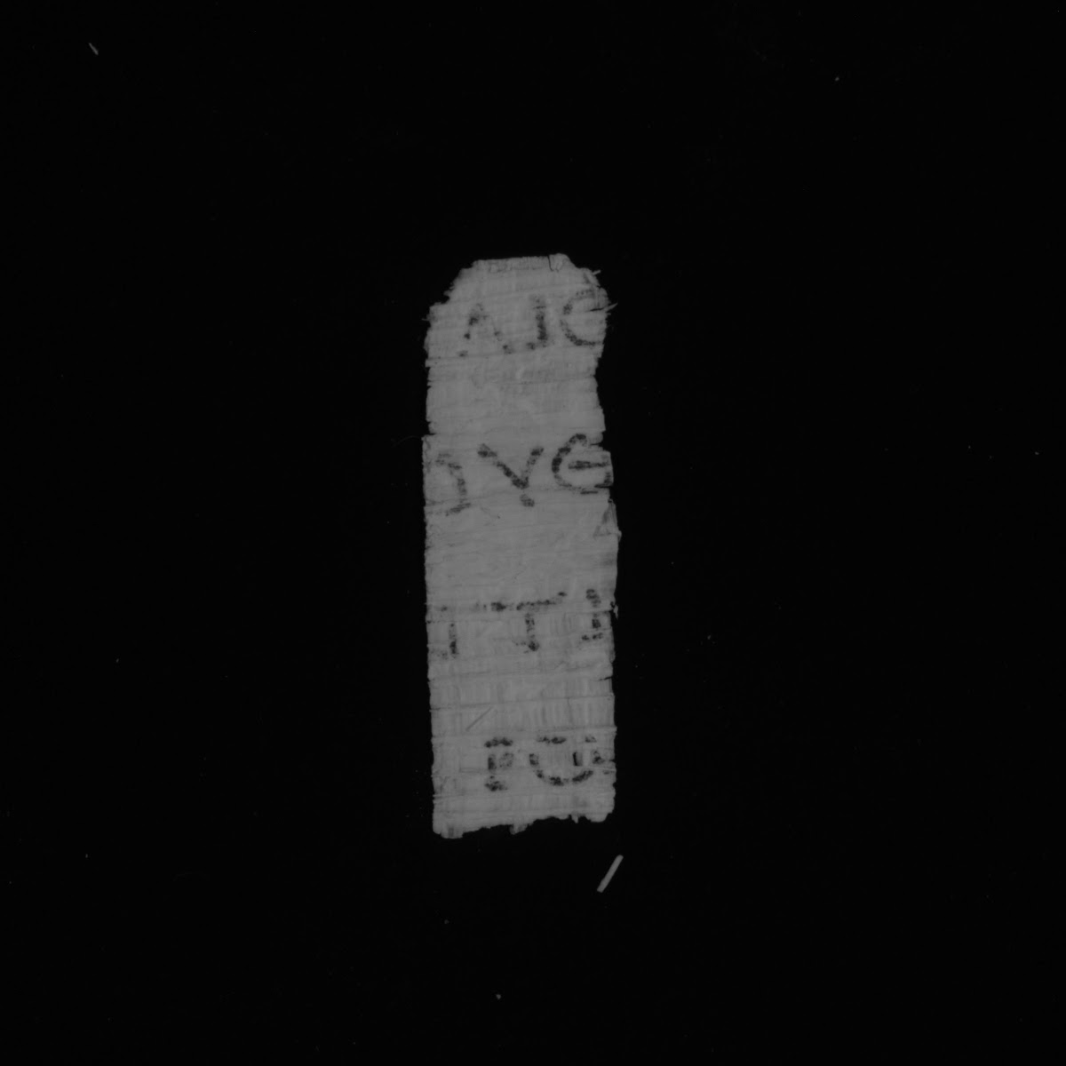 4Q papLXXLeviticus b (Scan 2) showing Leviticus 2:4 from 1st Century BC – Early 1st Century AD found in Qumran, Cave 4, currently housed at Rockefeller Museum, Jerusalem