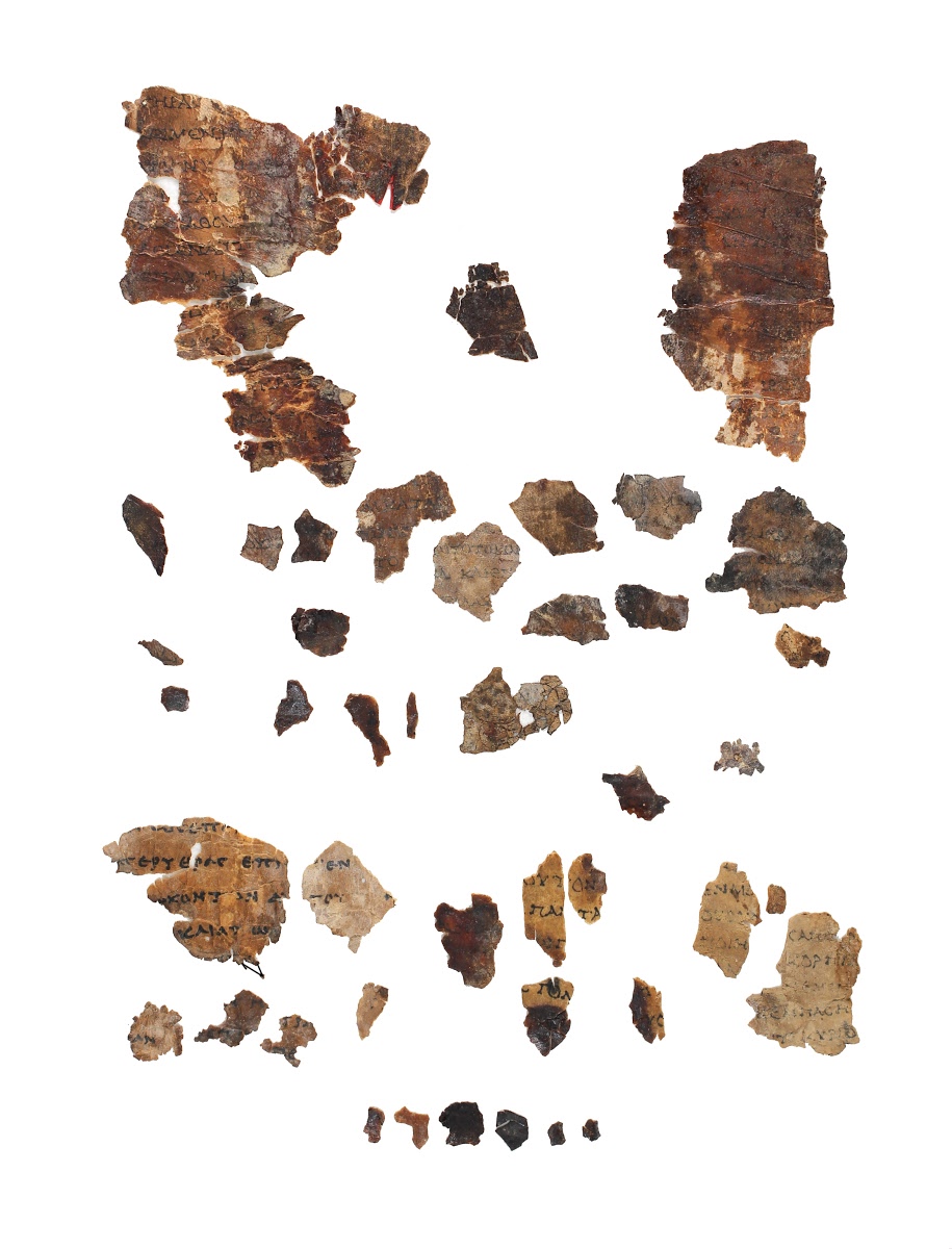 4Q LXXDeuteronomy (Scan 1) showing Deuteronomy 11:4 from 2nd Century BC found in Qumran, Cave 4, currently housed at Rockefeller Museum, Jerusalem