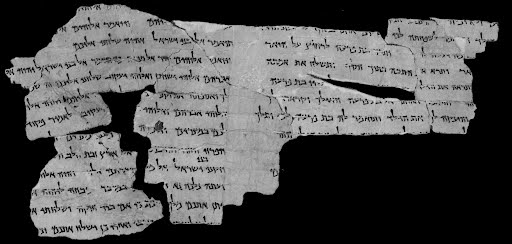 4QExodus b (Scan 2) showing Exodus 1:2 from Late 1st Century BC – Mid-1st Century AD found in Qumran, Cave 4, currently housed at Rockefeller Museum, Jerusalem