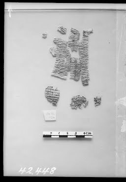 4Q Phylacteries C showing Exodus 13:2 from Late 1st Century BC – Early 1st Century AD found in Qumran, Cave 4, currently housed at Rockefeller Museum, Jerusalem