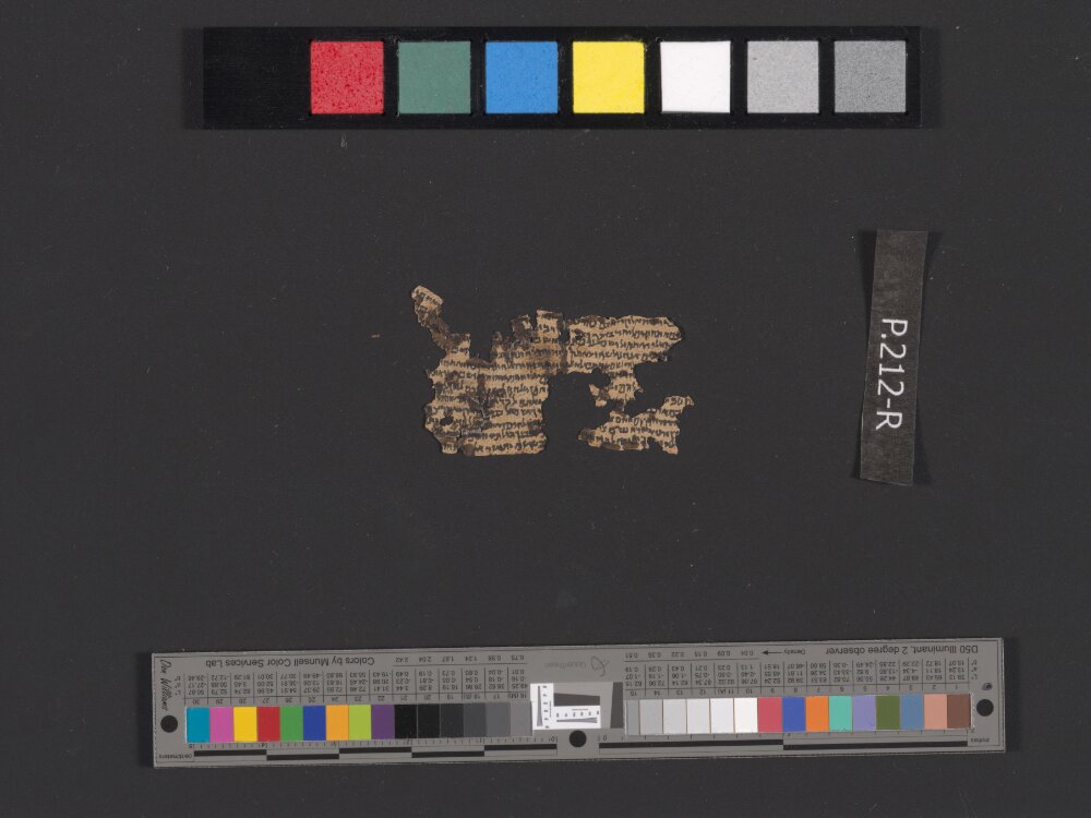 4Q Phylacteries H showing Deuteronomy 5:22 from Late 1st Century BC found in Qumran, Cave 4, currently housed at Rockefeller Museum, Jerusalem