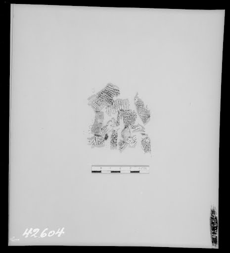 4QPhylacteries L (Scan 1) showing Deuteronomy 5:13 from Mid-1st Century BC - Early 1st Century AD found in Qumran, Cave 4, currently housed at Rockefeller Museum, Jerusalem