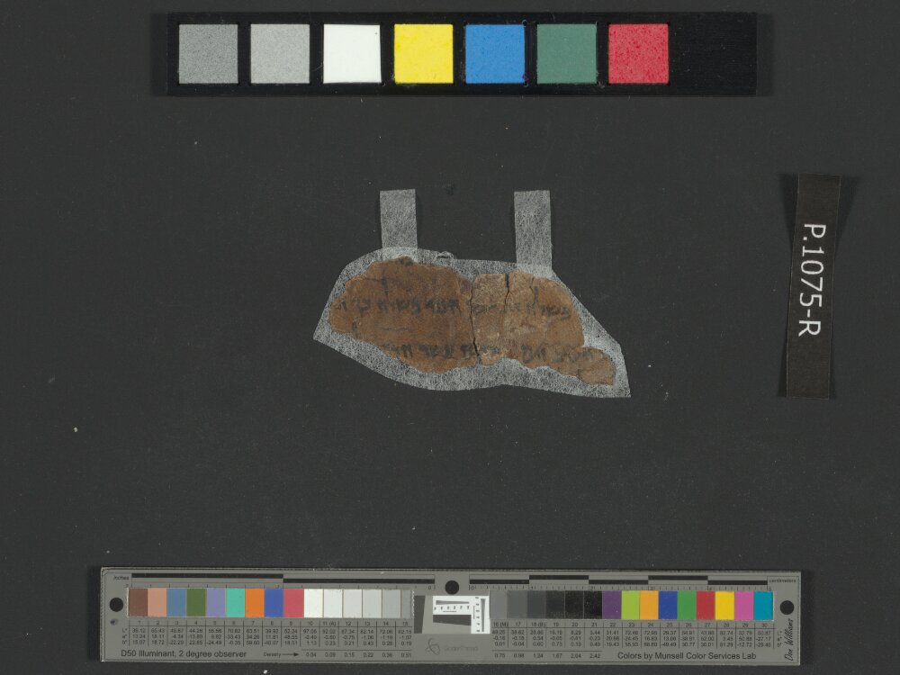 4QExod c showing Exodus 17:2 from Mid-to-Late 1st Century BC found in Qumran, Cave 4, currently housed at Rockefeller Museum, Jerusalem