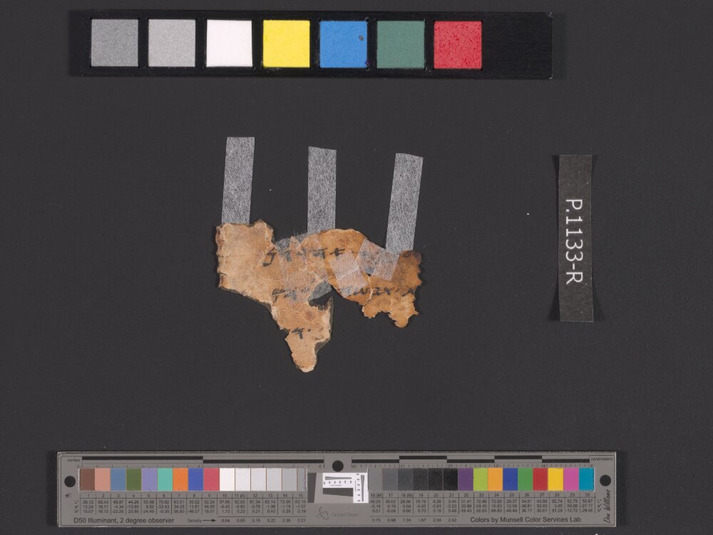 4QpaleoExodus m (Scan 10) showing Exodus 21:6 from Late Hasmonean Period (c. 100–25 BC) found in Qumran, Cave 4, currently housed at Rockefeller Museum, Jerusalem