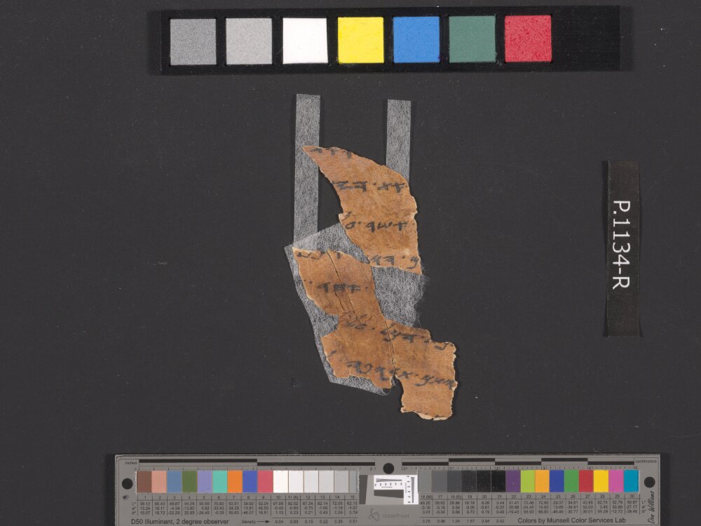 4QpaleoExodus m (Scan 18) showing Exodus 21:6 from Late Hasmonean Period (c. 100–25 BC) found in Qumran, Cave 4, currently housed at Rockefeller Museum, Jerusalem