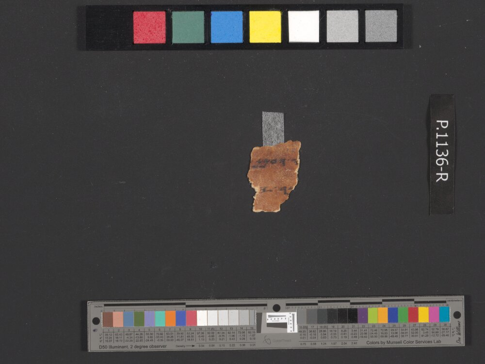 4QpaleoExodus m (Scan 6) showing Exodus 25:22 from Late Hasmonean Period (c. 100–25 BC) found in Qumran, Cave 4, currently housed at Rockefeller Museum, Jerusalem